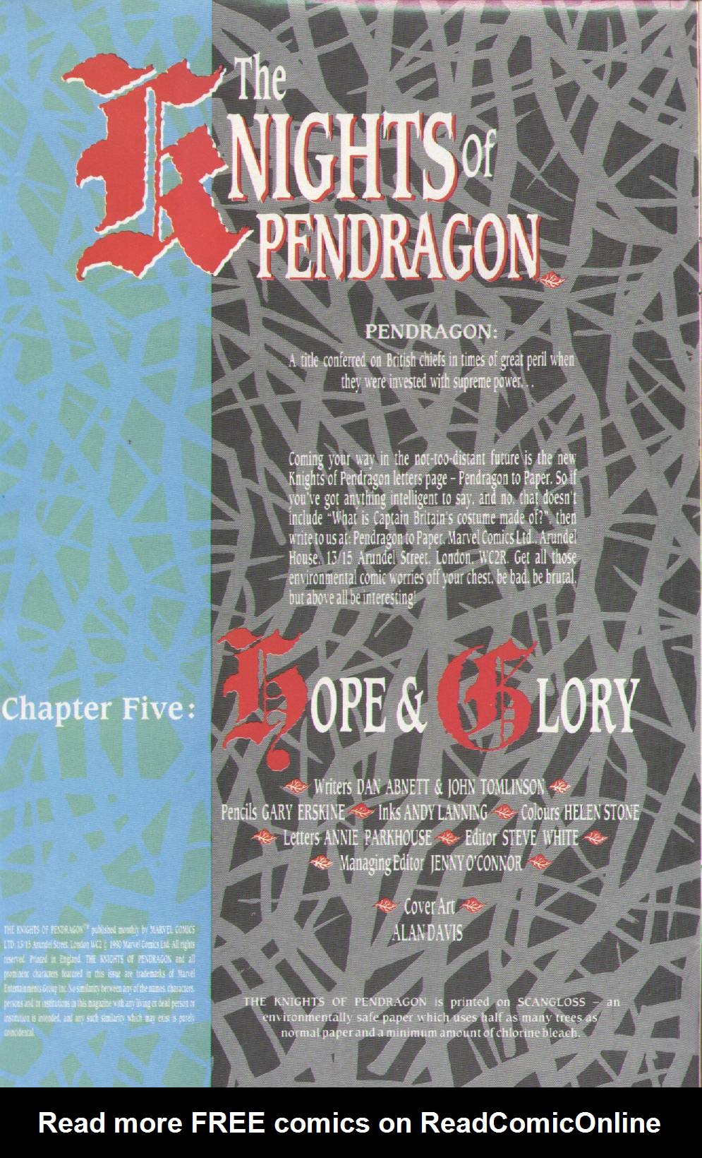 Read online The Knights of Pendragon comic -  Issue #5 - 2