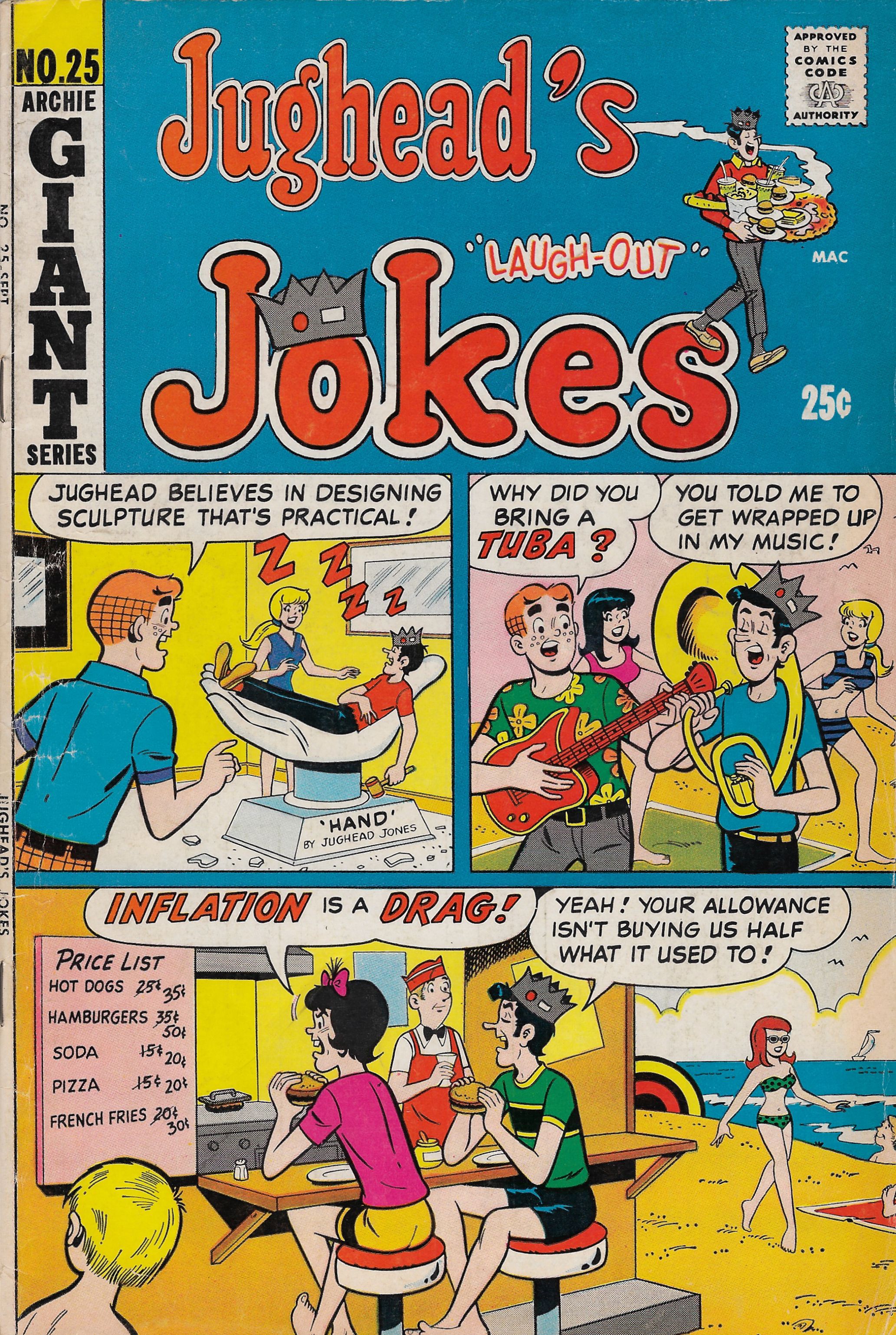 Read online Jughead's Jokes comic -  Issue #25 - 1