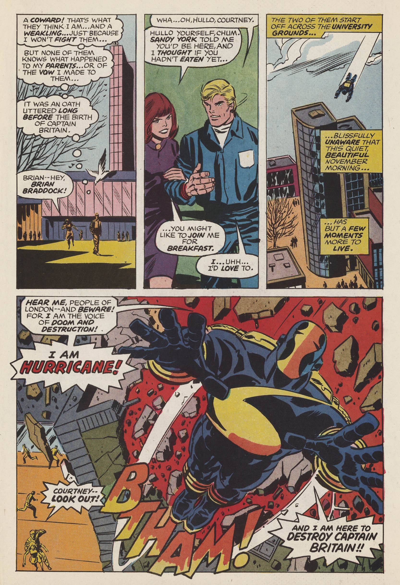 Read online Captain Britain (1976) comic -  Issue #4 - 4