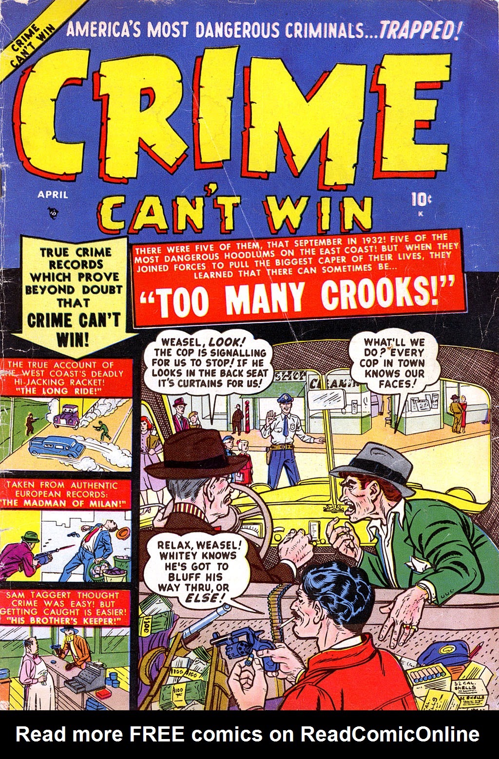 Read online Crime Can't Win comic -  Issue #4 - 1