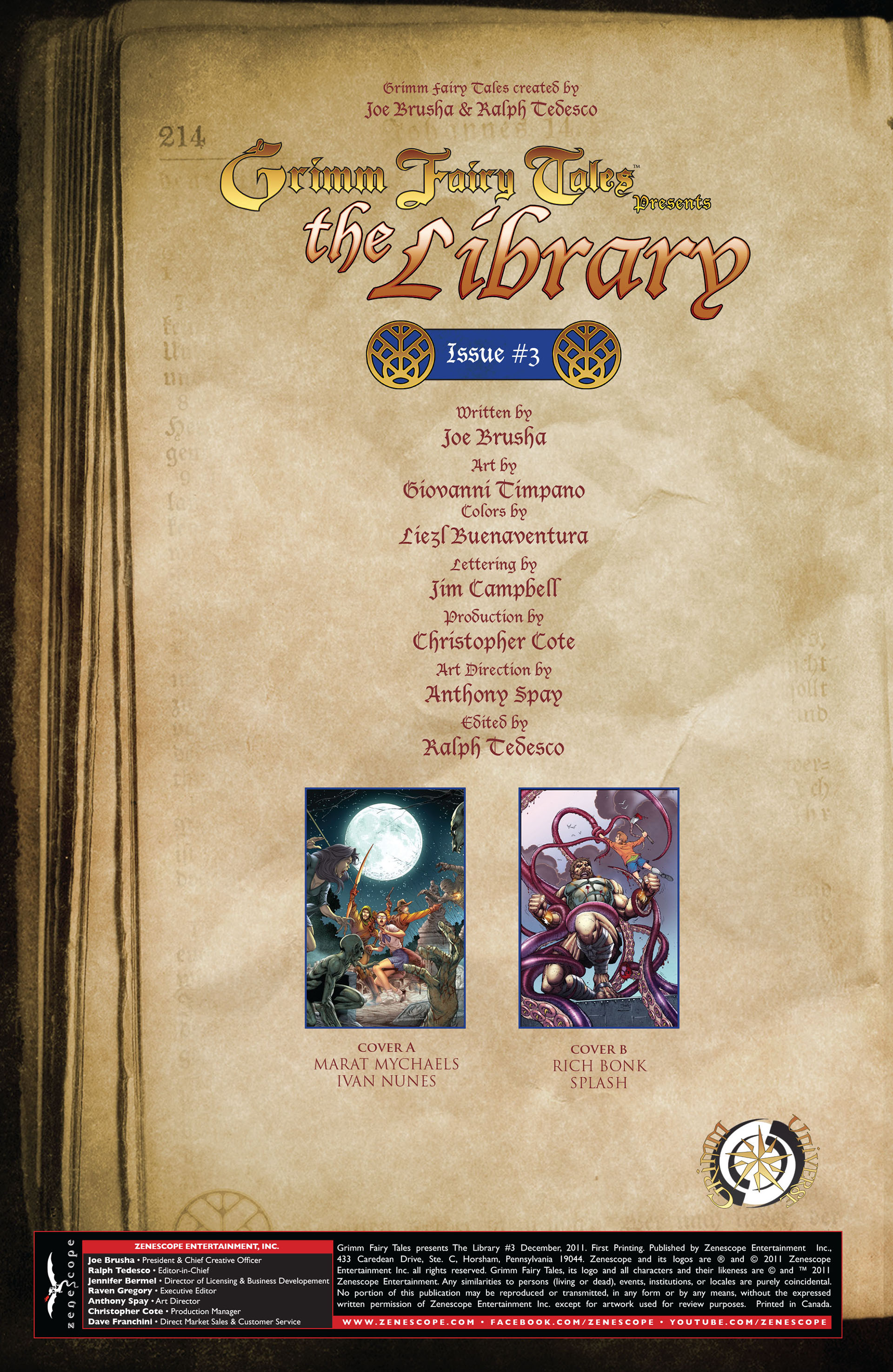 Read online Grimm Fairy Tales presents The Library comic -  Issue #3 - 2