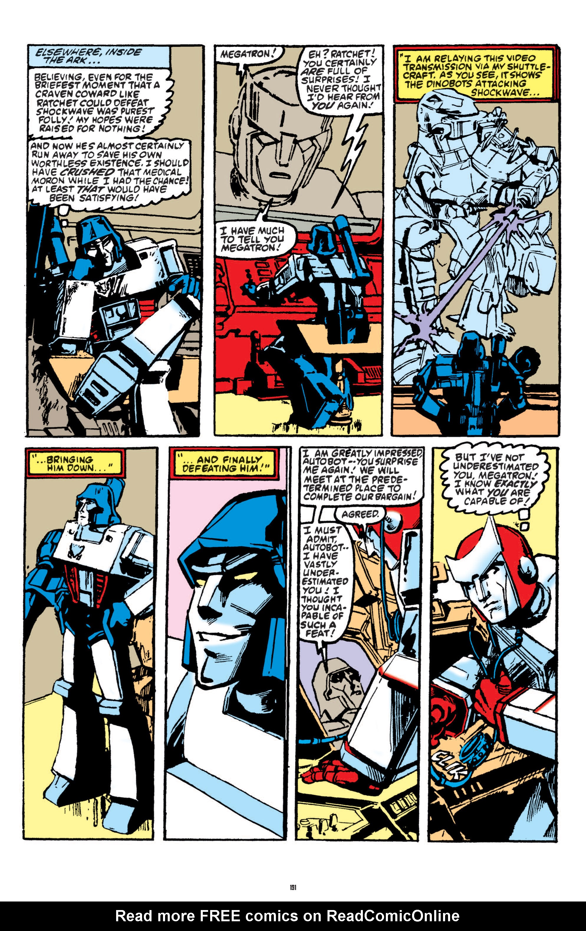 Read online The Transformers Classics comic -  Issue # TPB 1 - 192