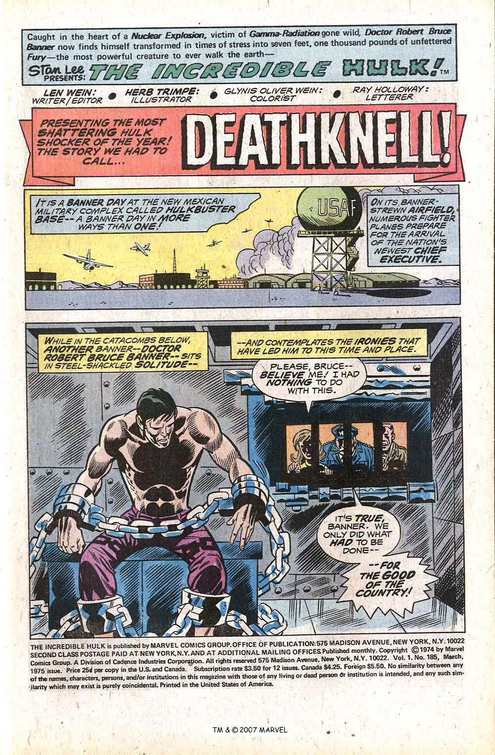 Read online The Incredible Hulk (1968) comic -  Issue #185 - 3