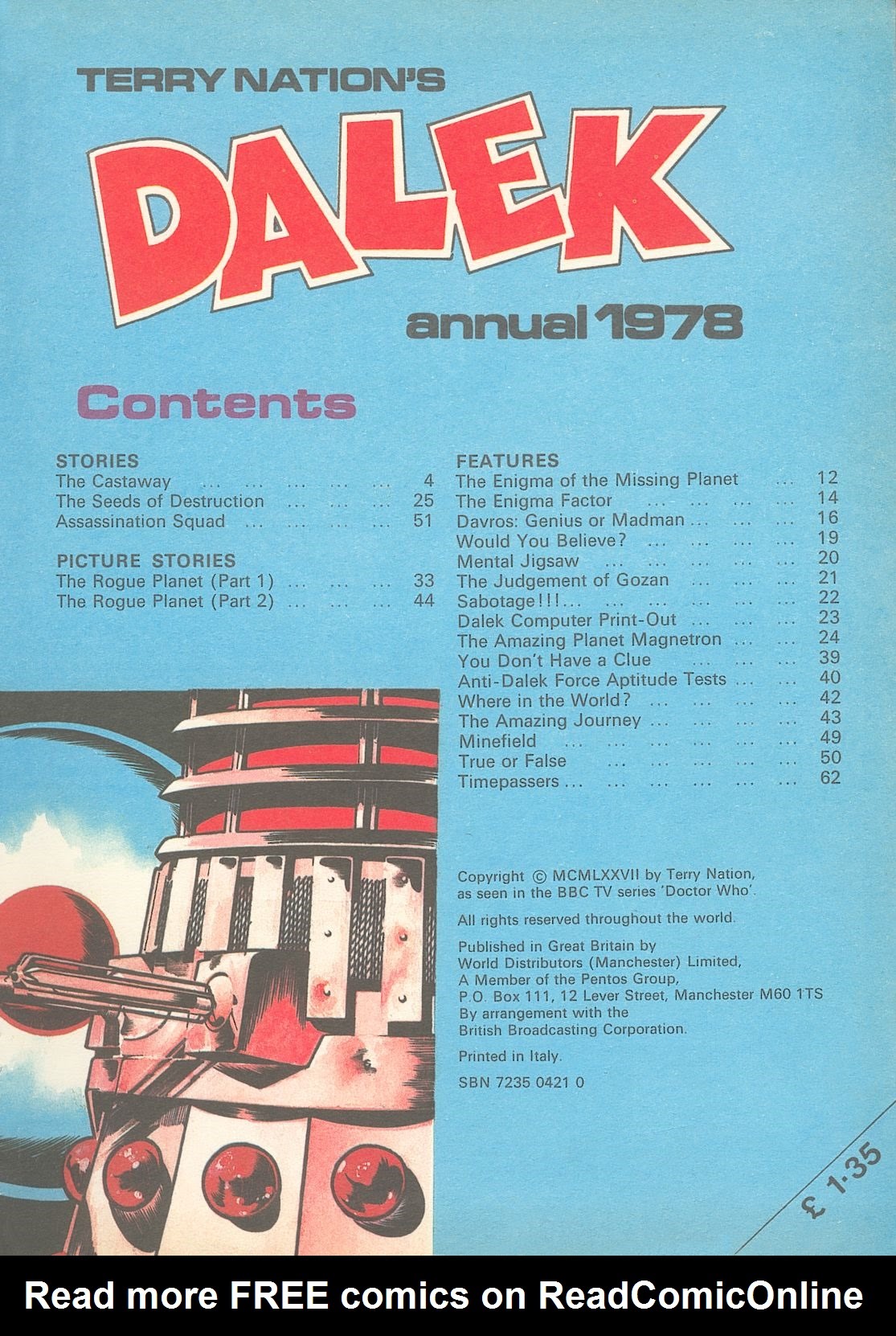 Read online Dalek Annual comic -  Issue #1978 - 3