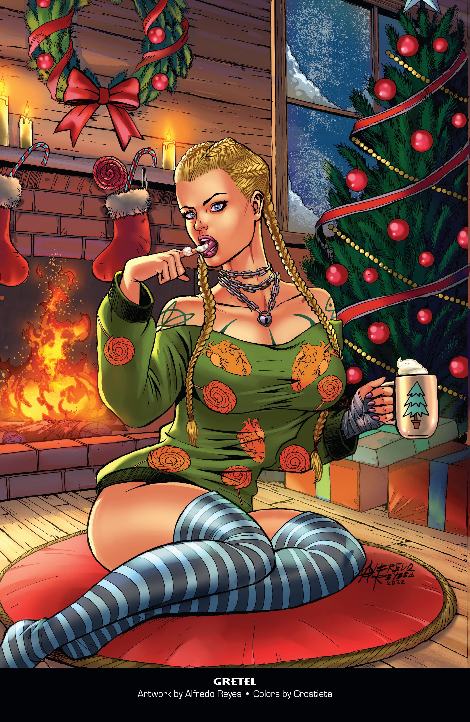 Read online Grimm Fairy Tales 2022 Holiday Pinup Special comic -  Issue # Full - 31
