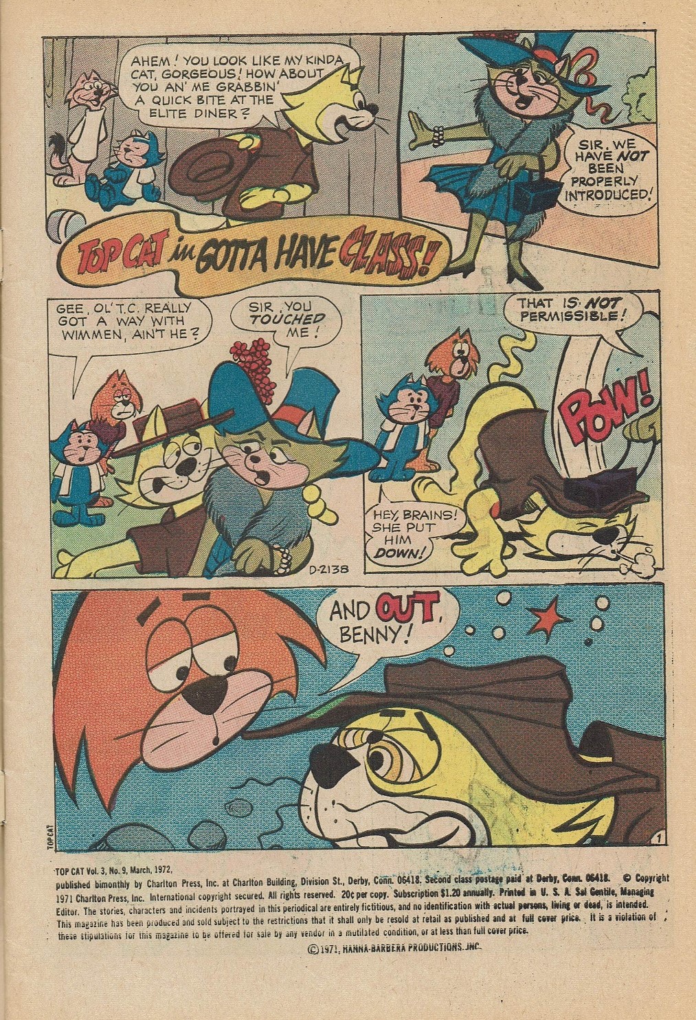 Read online Top Cat (1970) comic -  Issue #9 - 3