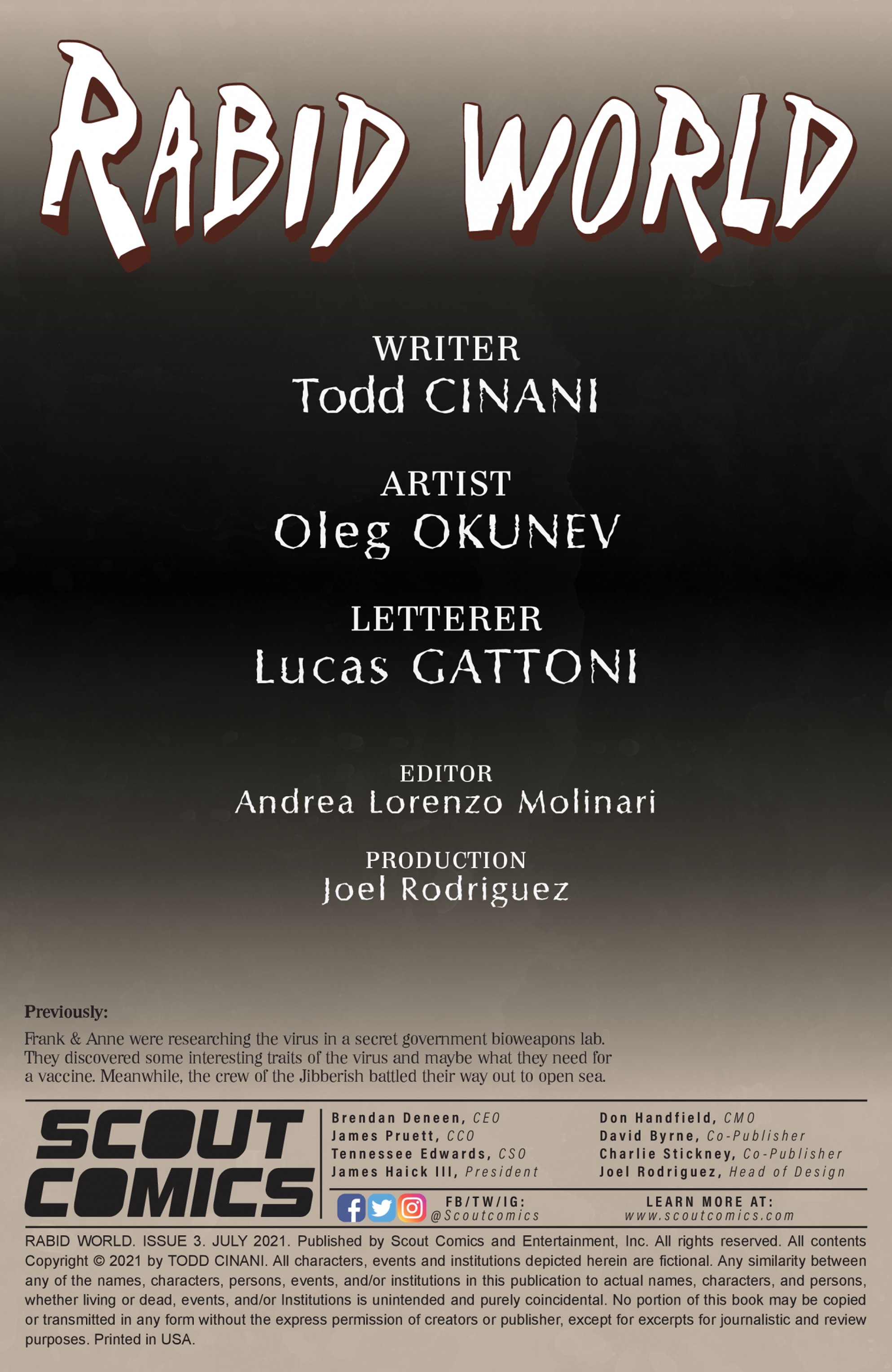 Read online Rabid World comic -  Issue #3 - 2