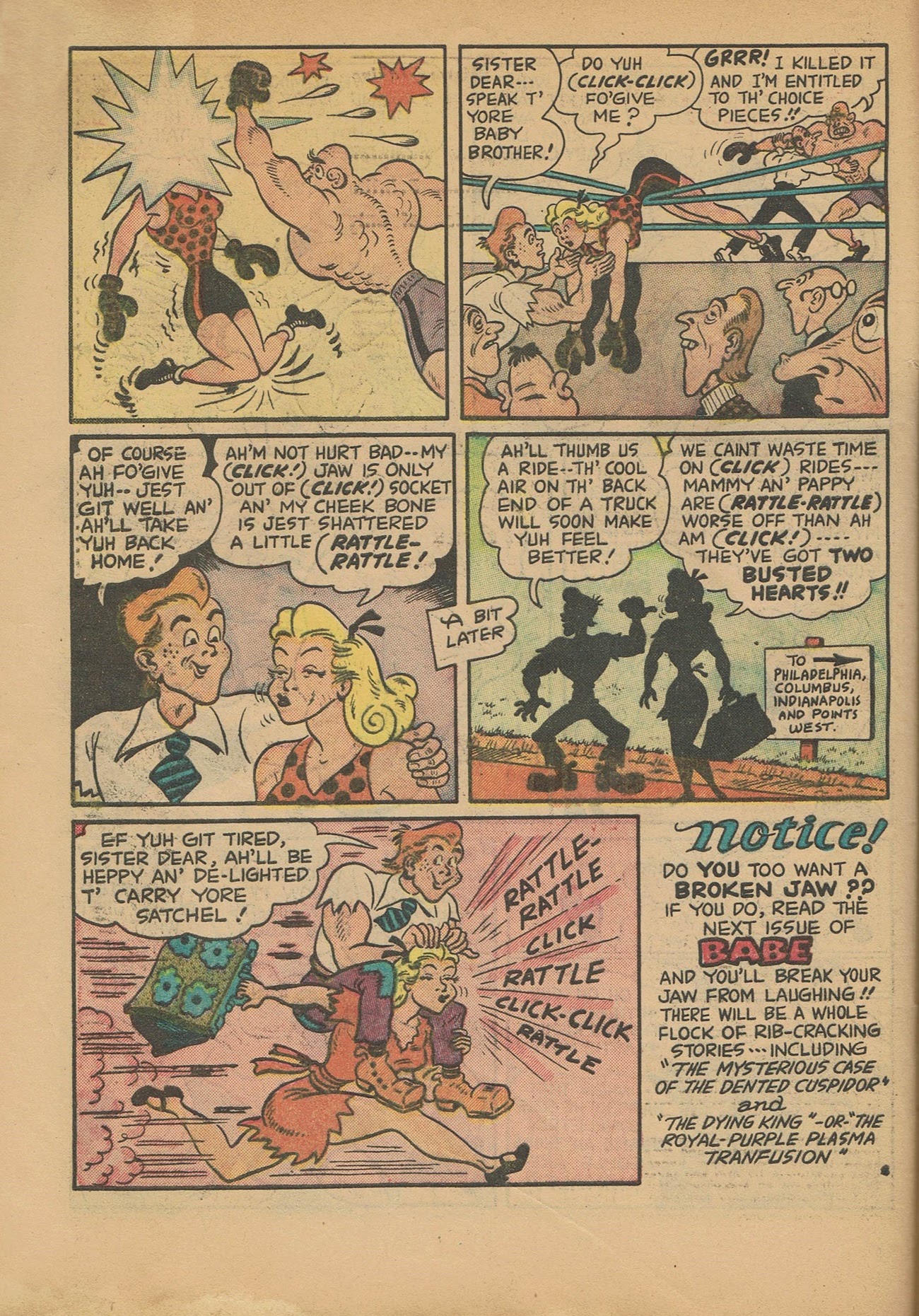 Read online Babe (1948) comic -  Issue #2 - 48