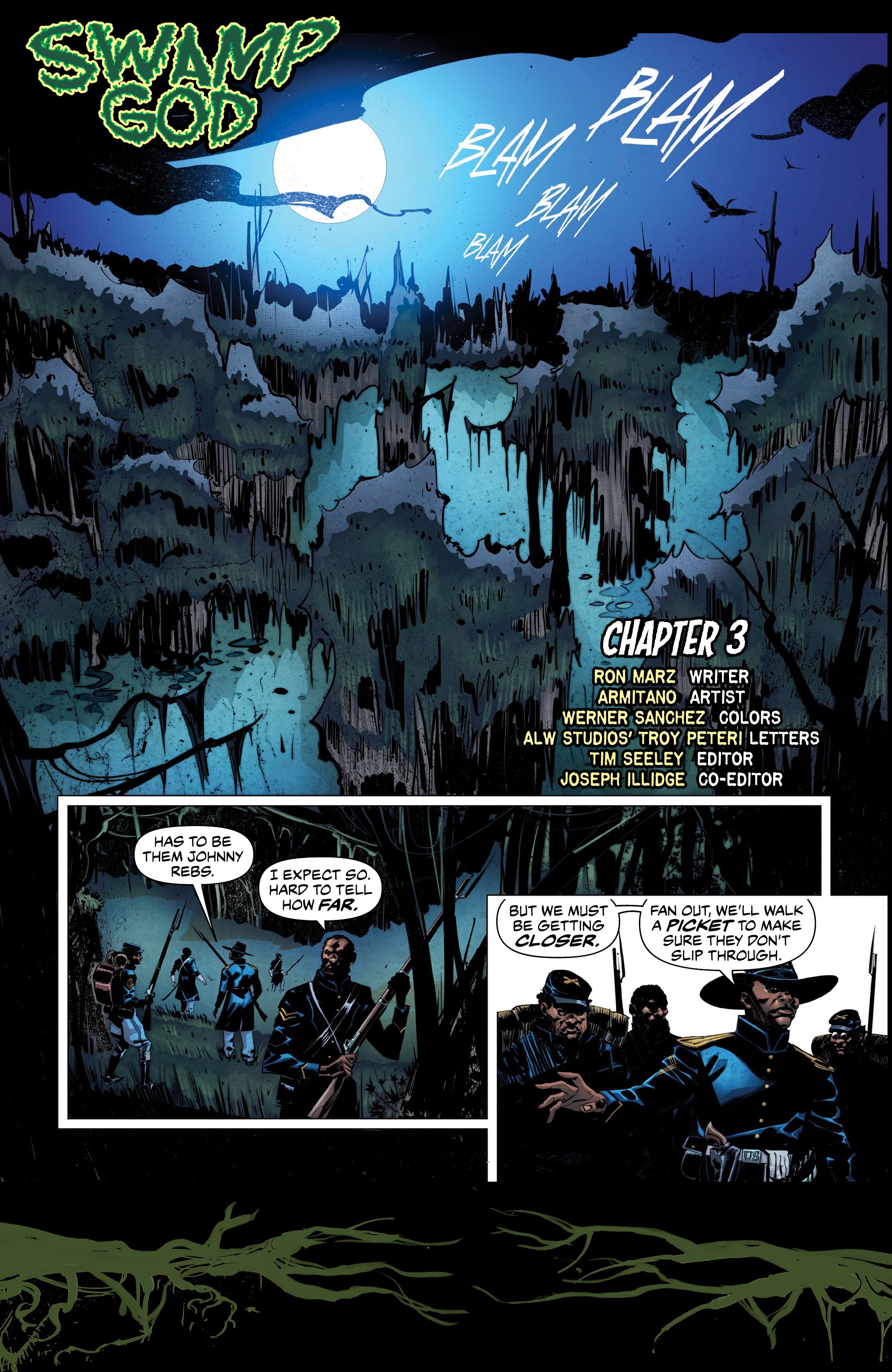 Read online Swamp God comic -  Issue #3 - 3