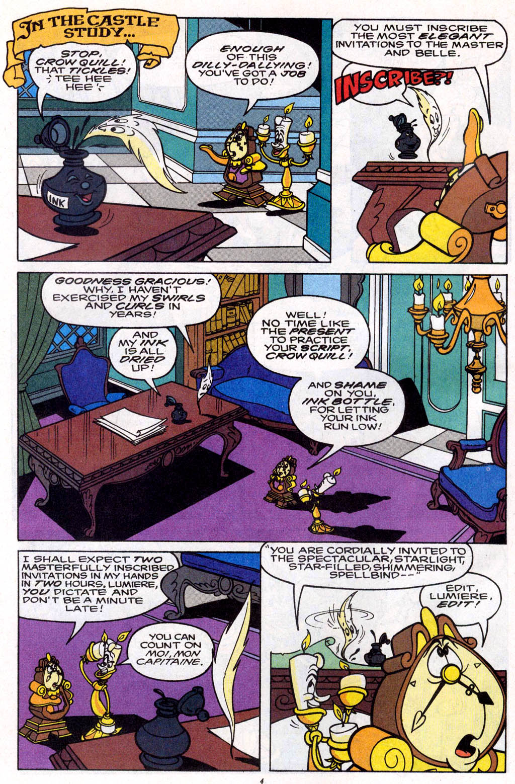 Read online Disney's Beauty and the Beast comic -  Issue #4 - 5