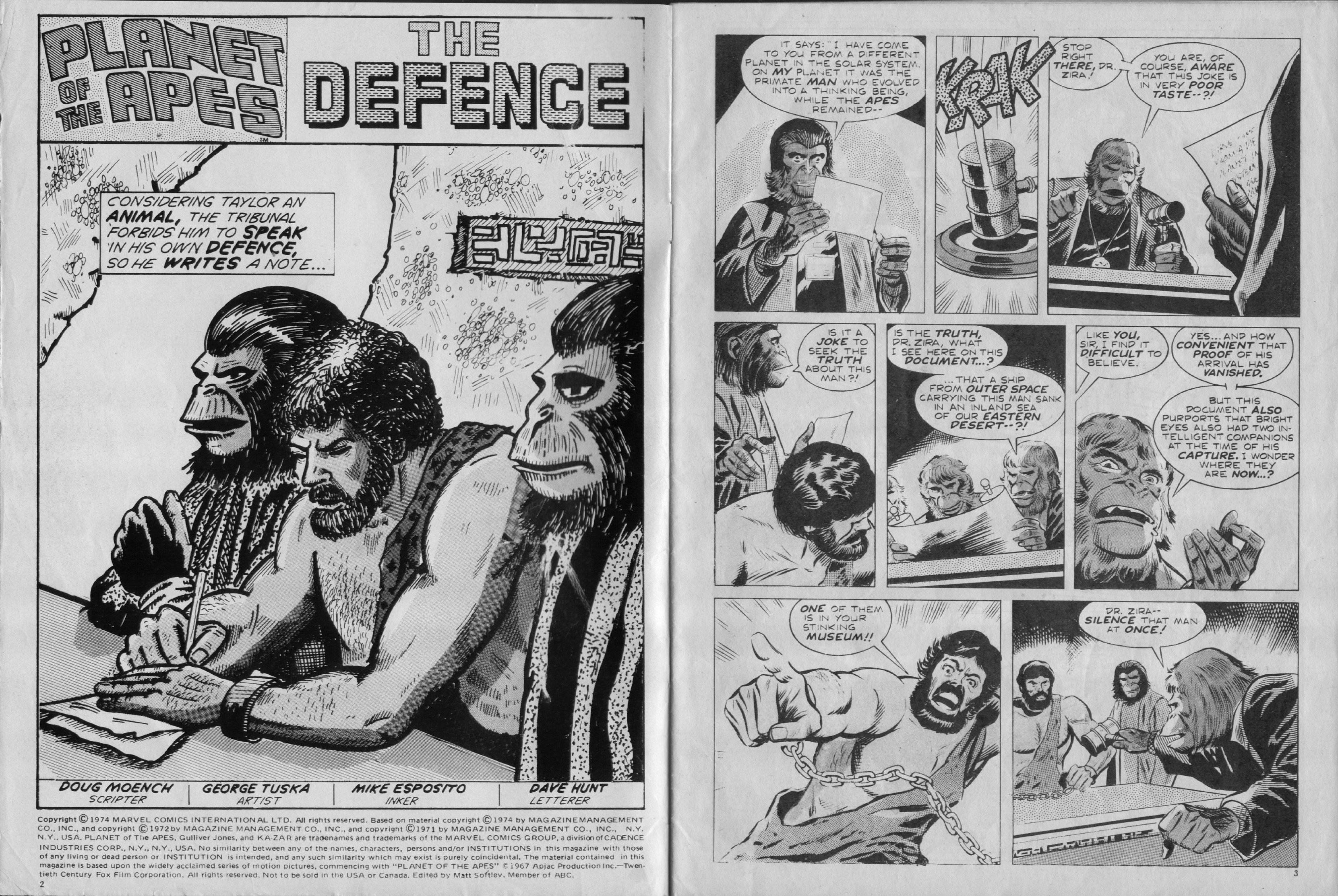 Read online Planet of the Apes (1974) comic -  Issue #7 - 2