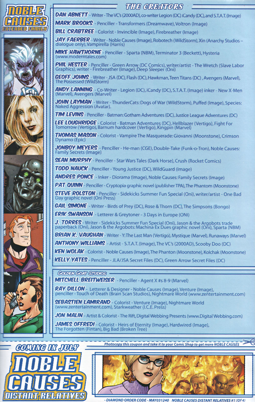 Read online Noble Causes: Extended Family comic -  Issue #1 - 75