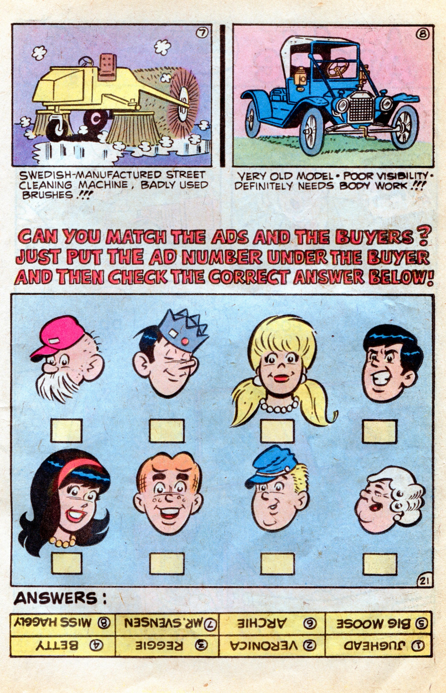 Read online Archie's Car comic -  Issue # Full - 22