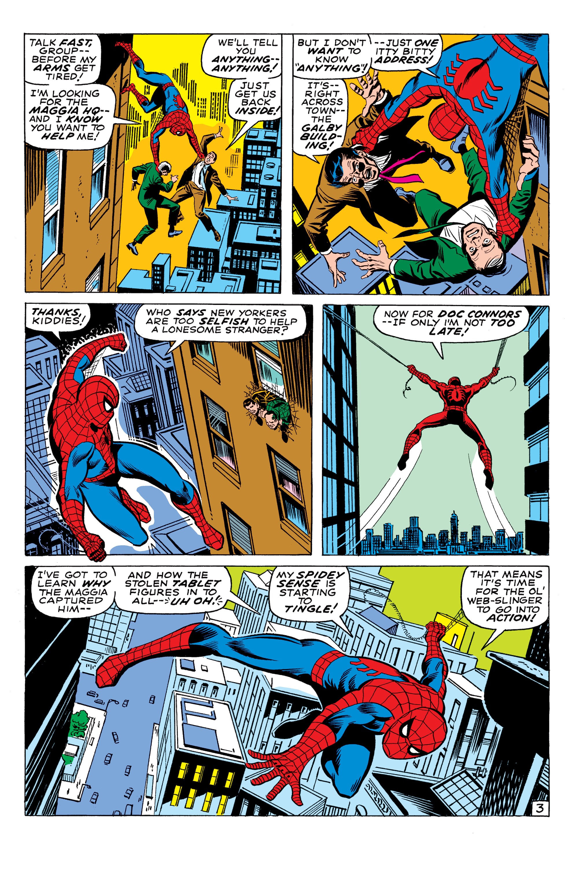 Read online Amazing Spider-Man Epic Collection comic -  Issue # The Secret of the Petrified Tablet (Part 3) - 4