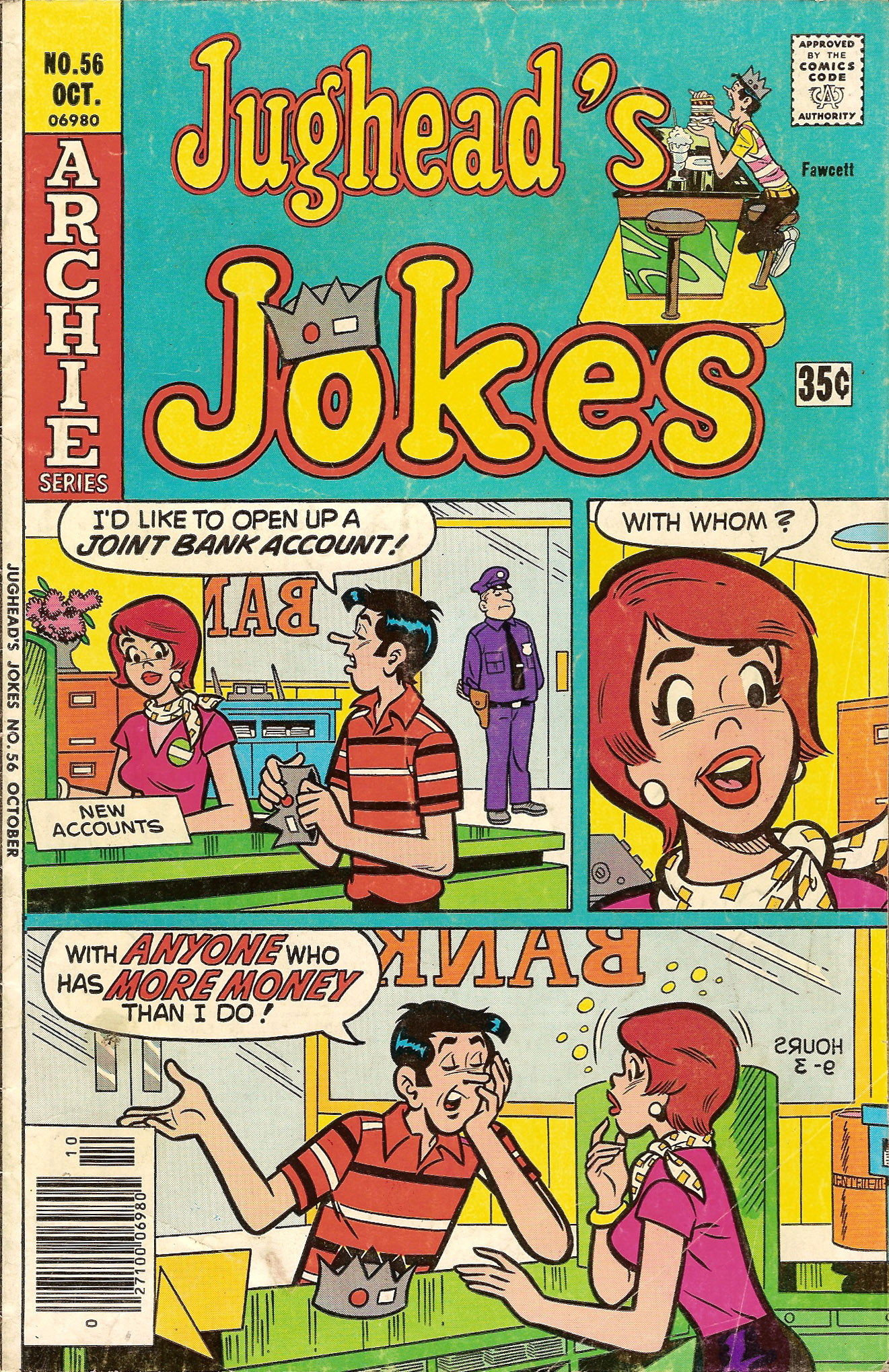 Read online Jughead's Jokes comic -  Issue #56 - 1