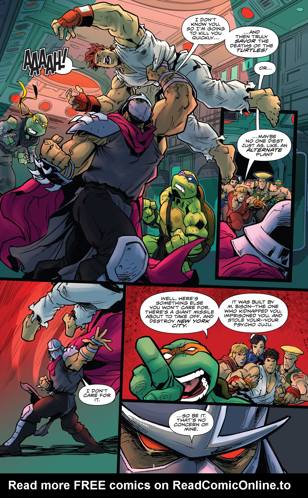 Read online Teenage Mutant Ninja Turtles vs. Street Fighter comic -  Issue #5 - 5