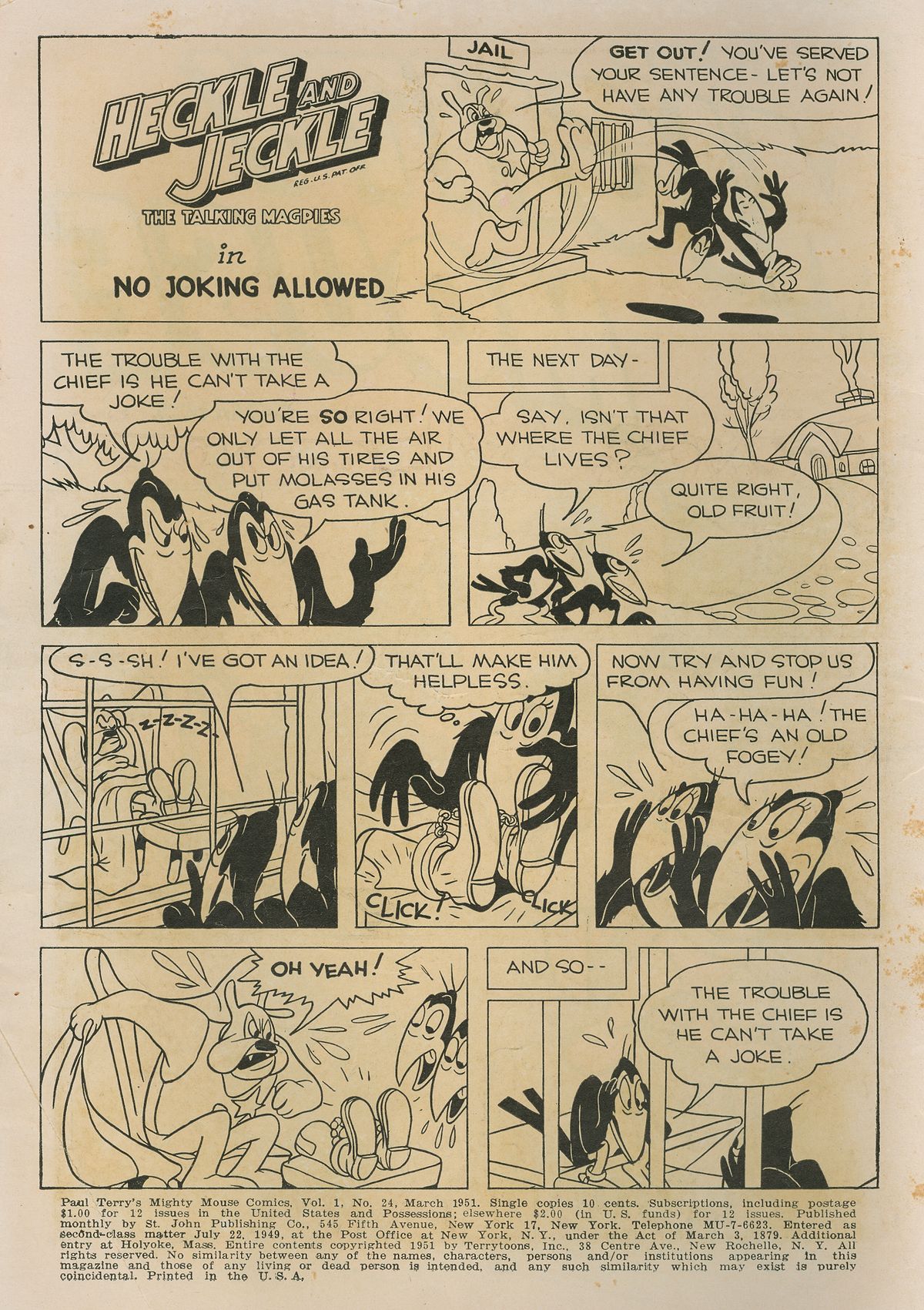 Read online Paul Terry's Mighty Mouse Comics comic -  Issue #24 - 2