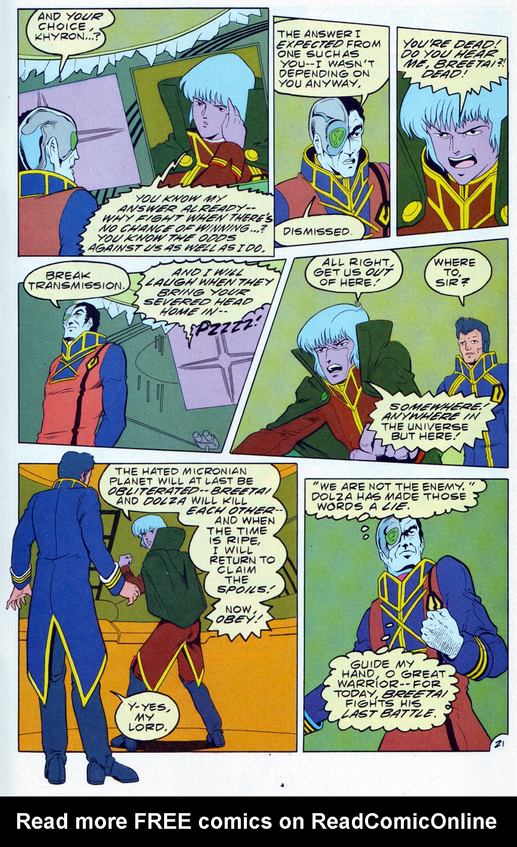Read online Robotech The Macross Saga comic -  Issue #26 - 23