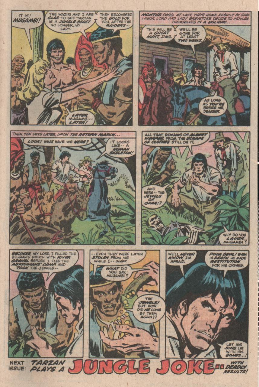 Read online Tarzan (1977) comic -  Issue #11 - 18