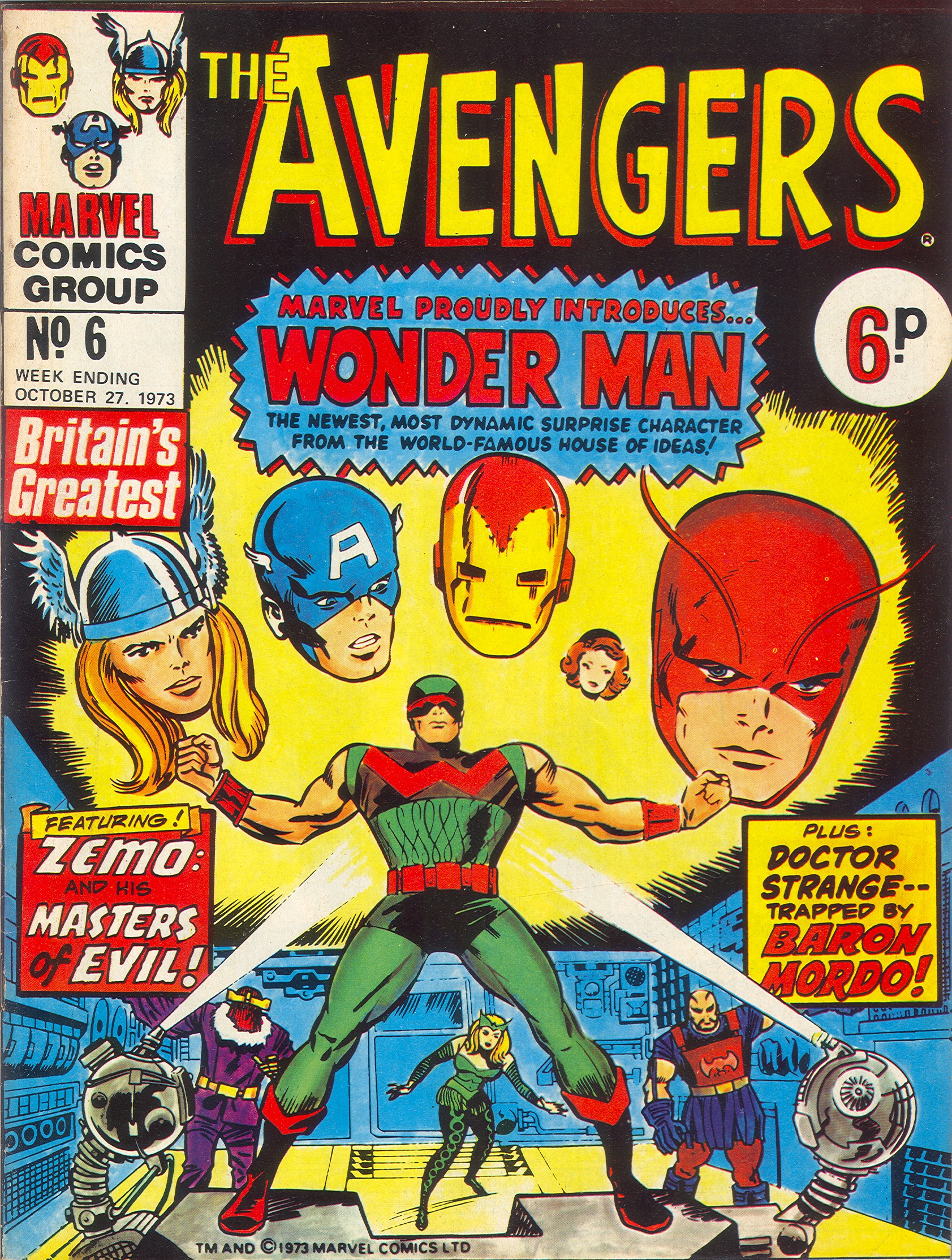 Read online The Avengers (1973) comic -  Issue #6 - 1