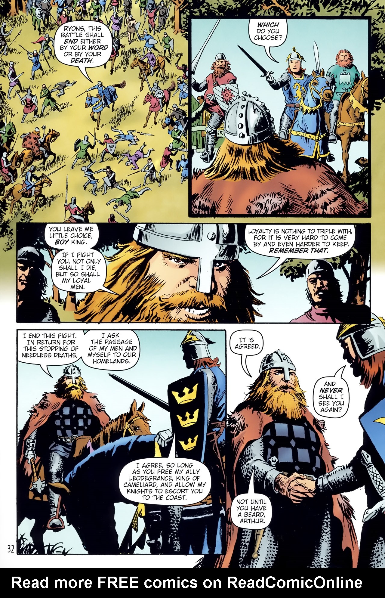 Read online King Arthur - Excalibur Unsheated comic -  Issue # Full - 32