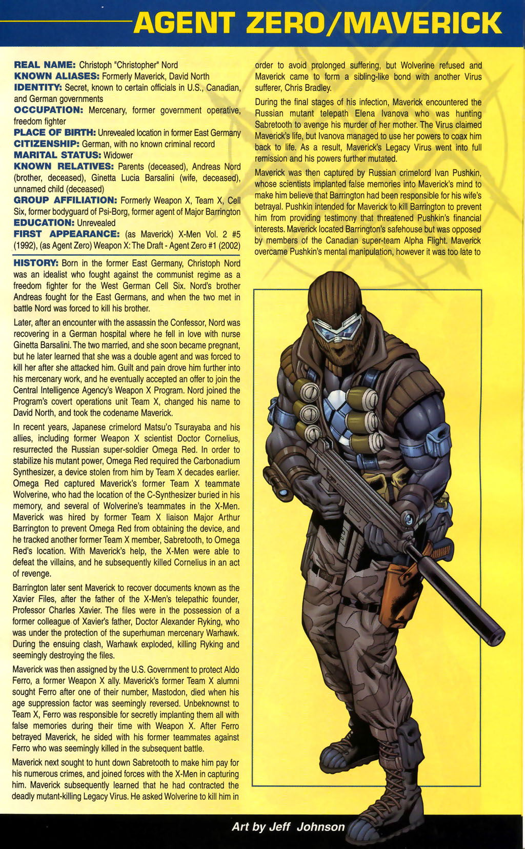 Read online Official Handbook of the Marvel Universe: Wolverine 2004 comic -  Issue # Full - 15