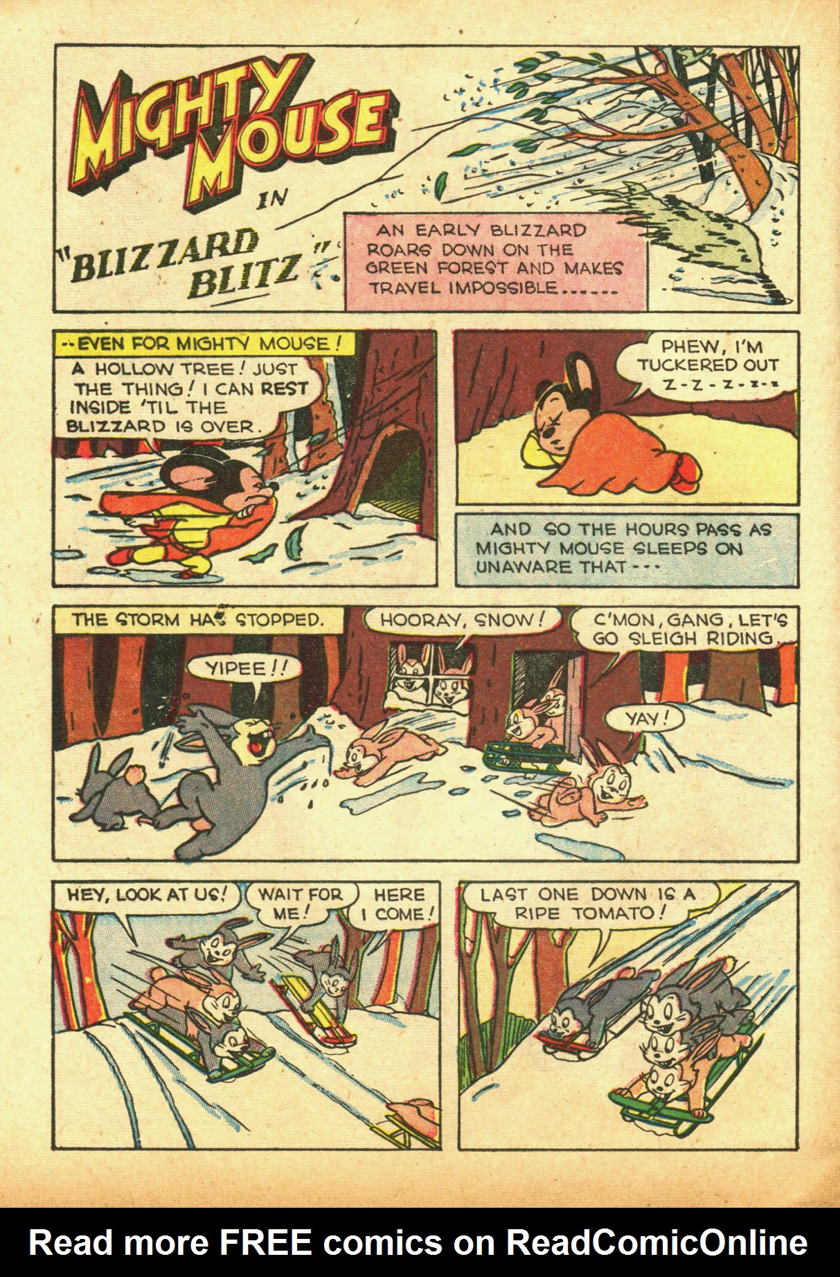 Read online Paul Terry's Mighty Mouse Comics comic -  Issue #39 - 68