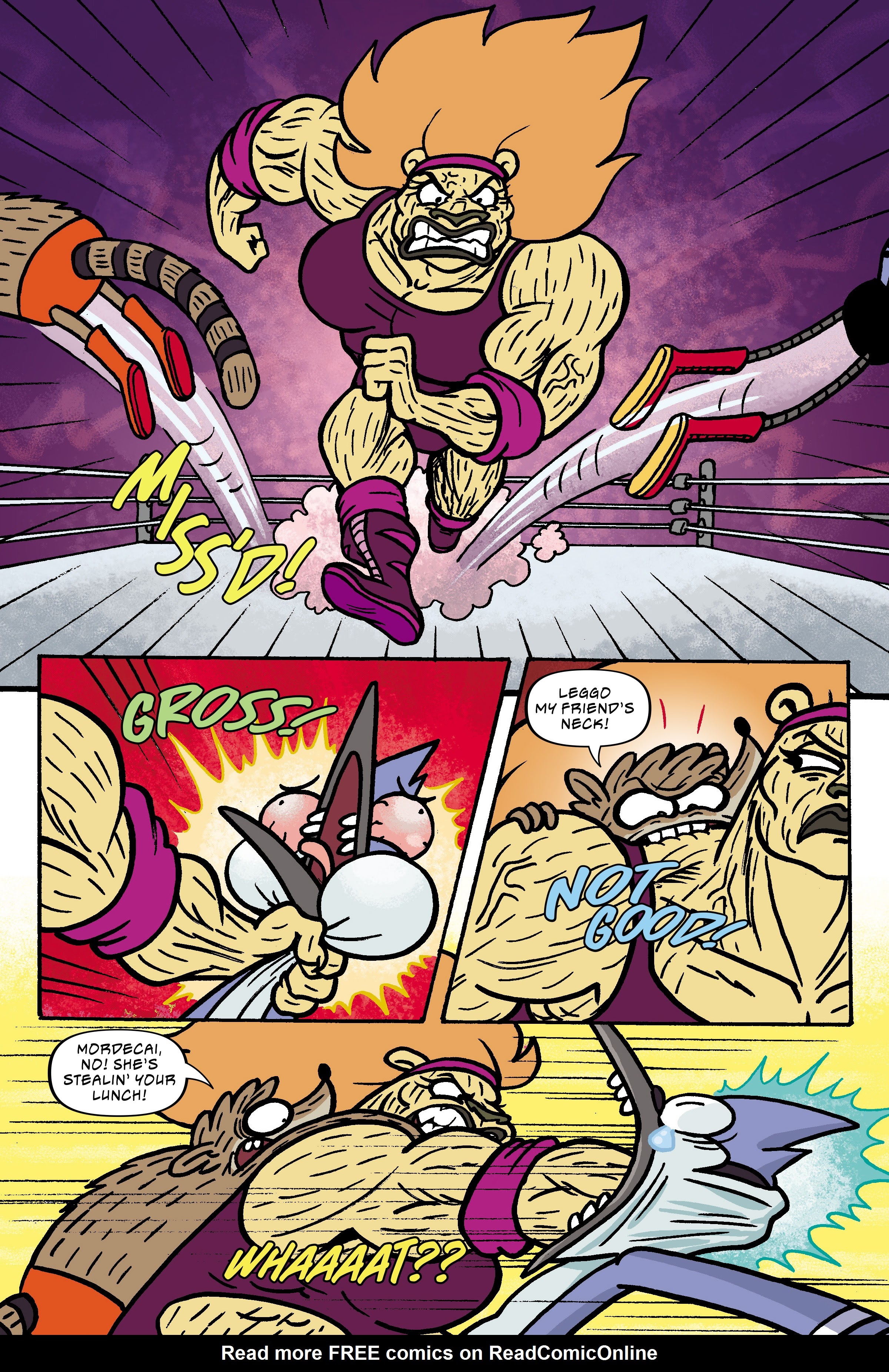 Read online Regular Show: Wrasslesplosion comic -  Issue # TPB - 80