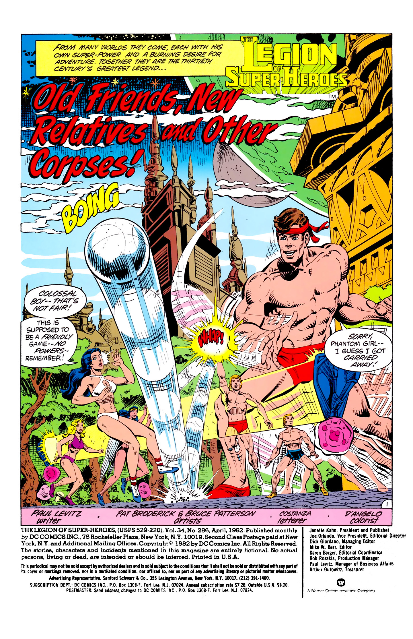 Read online Legion of Super-Heroes (1980) comic -  Issue #286 - 2