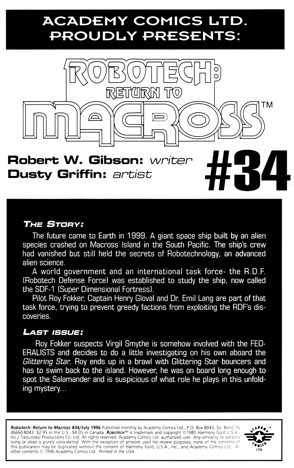 Read online Robotech: Return to Macross comic -  Issue #34 - 2