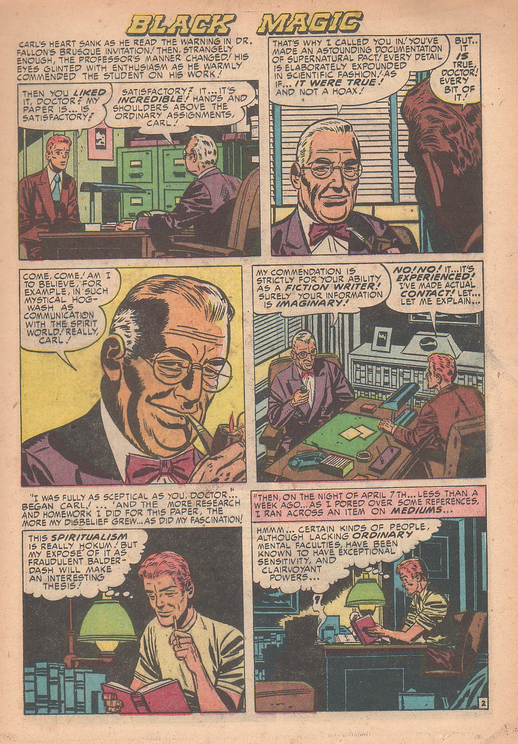 Read online Black Magic (1950) comic -  Issue #12 - 13