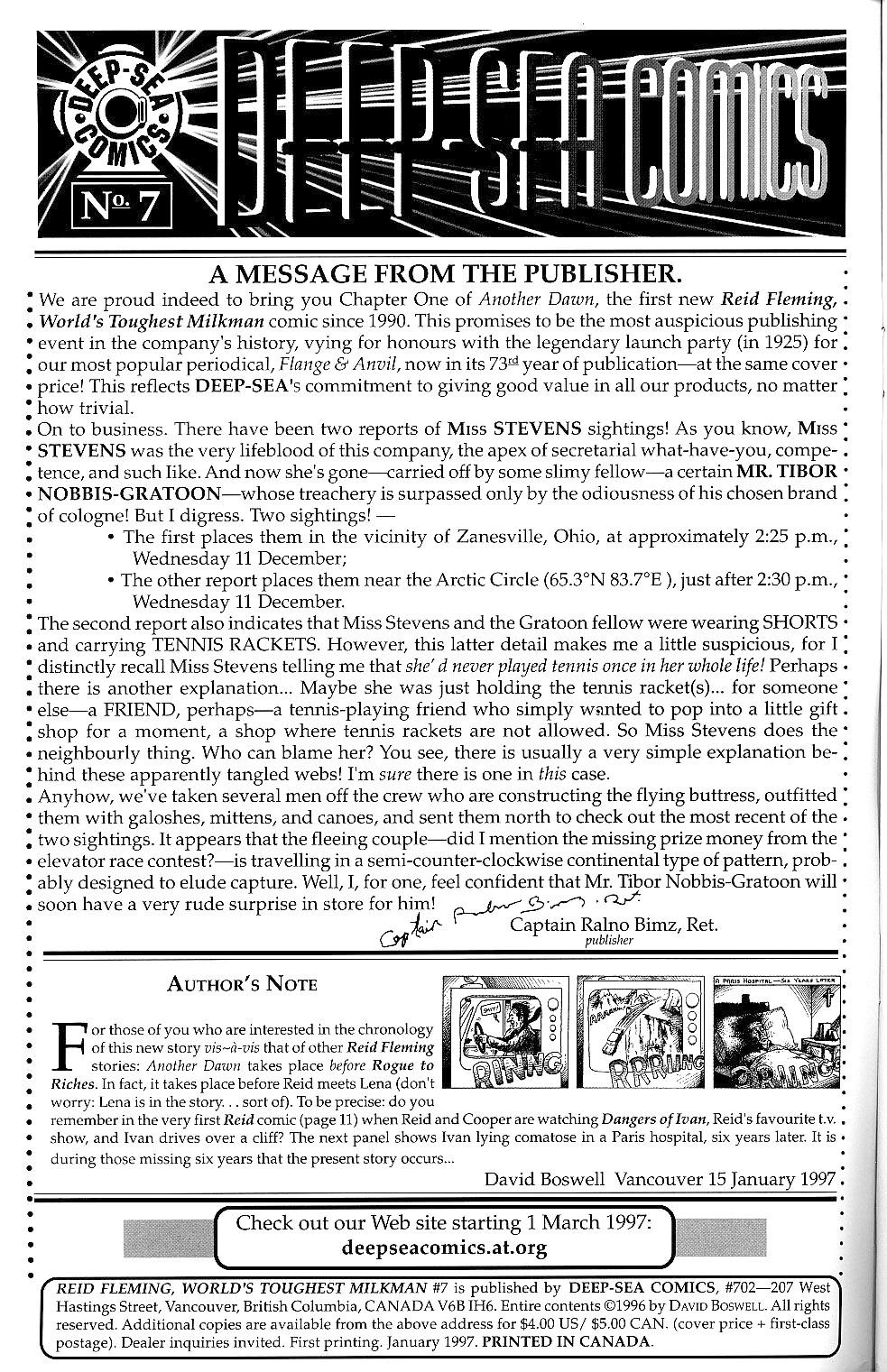Read online Reid Fleming, World's Toughest Milkman (1980) comic -  Issue #7 - 2