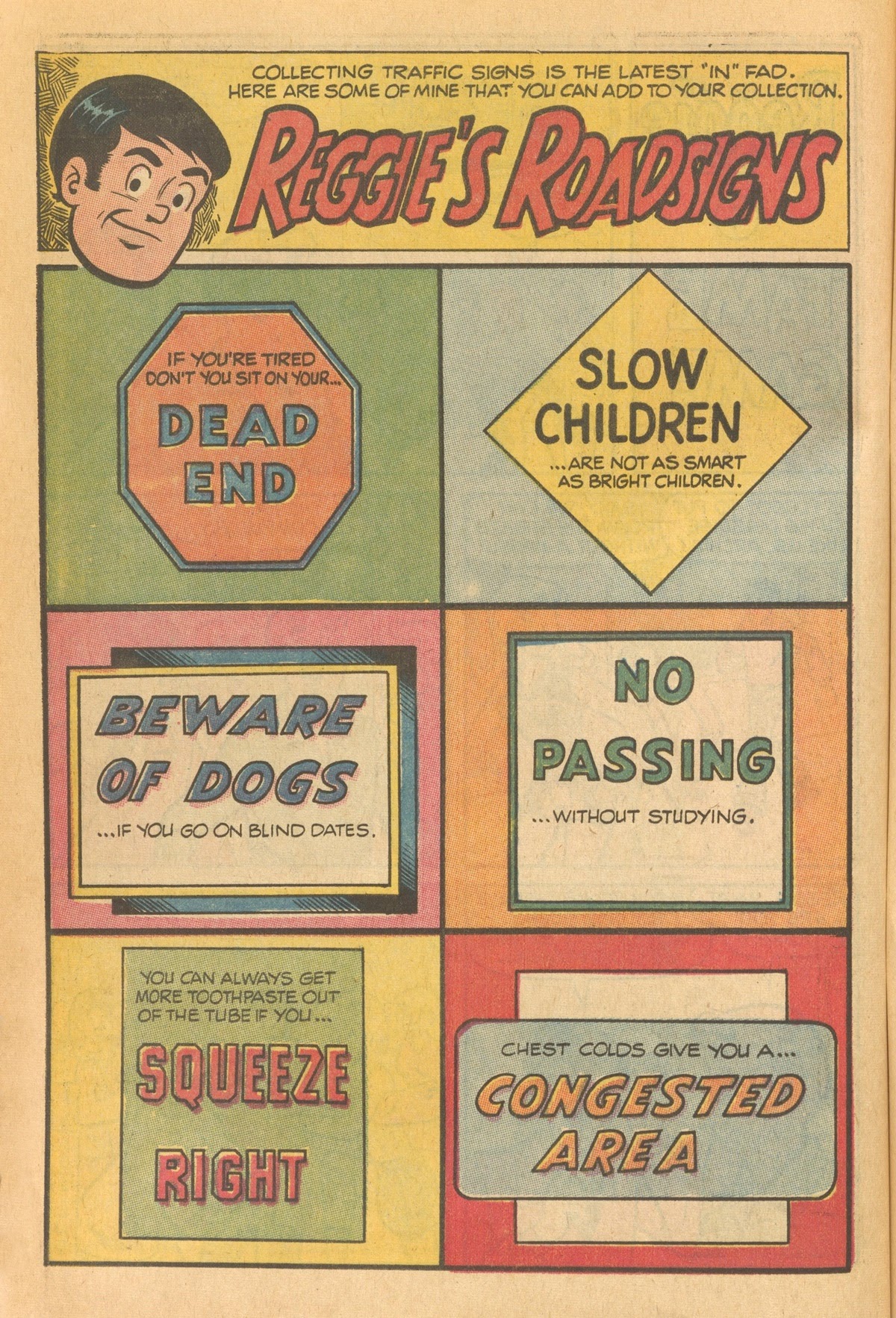 Read online Reggie's Wise Guy Jokes comic -  Issue #16 - 44