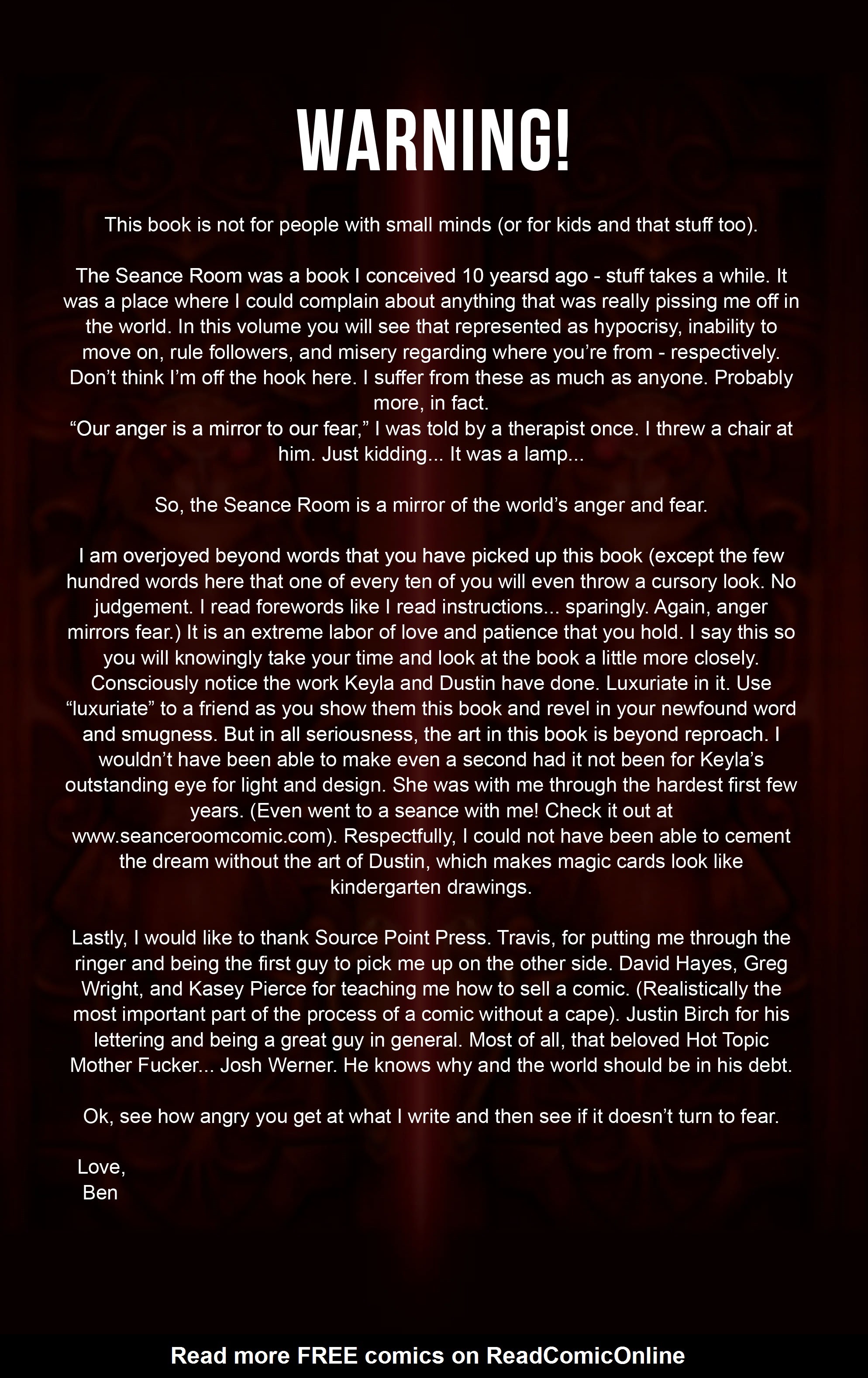 Read online The Seance Room comic -  Issue # TPB - 4