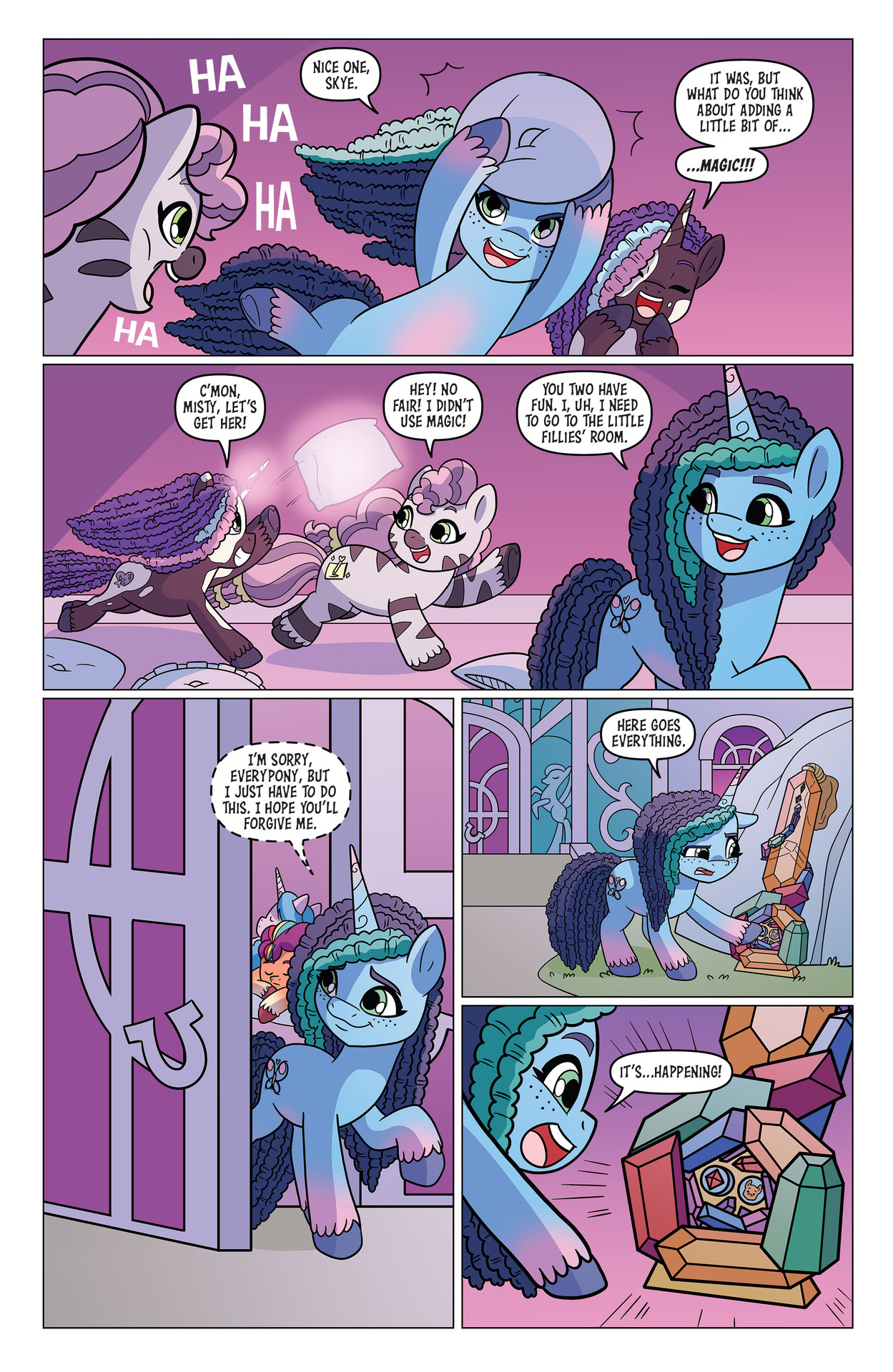 Read online My Little Pony: Black, White & Blue comic -  Issue # Full - 12