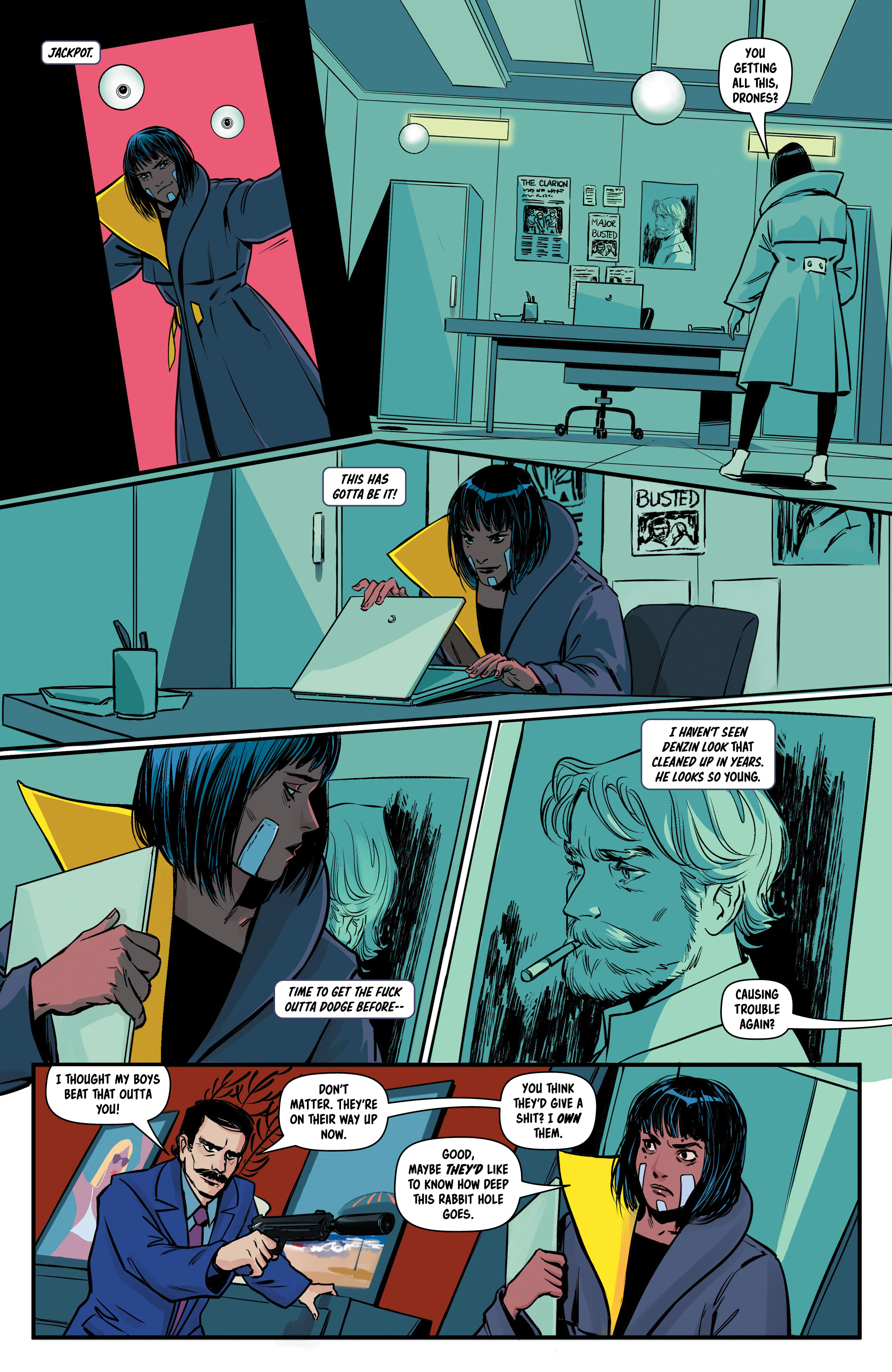 Read online Bylines in Blood comic -  Issue #3 - 16