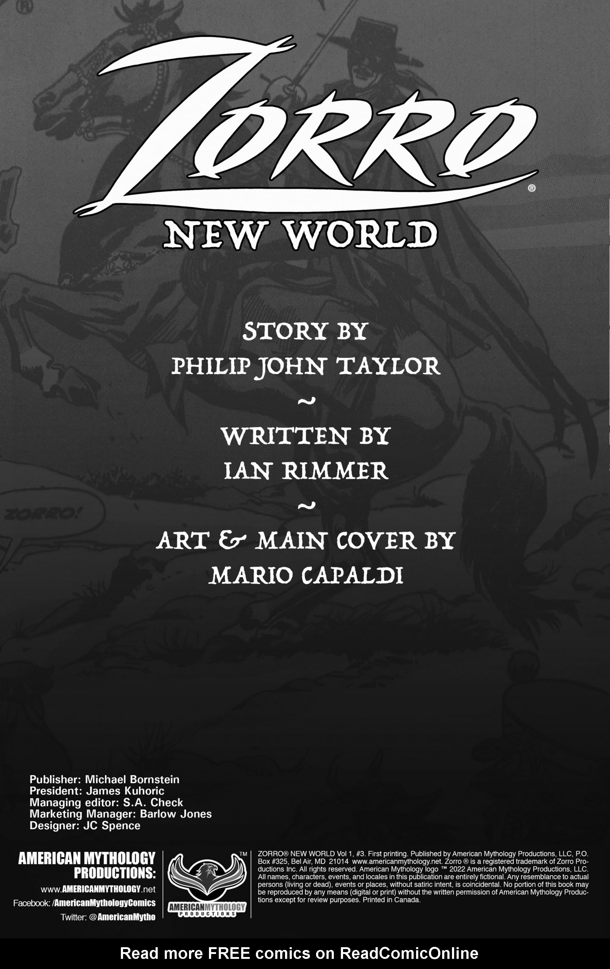 Read online Zorro New World comic -  Issue #3 - 2