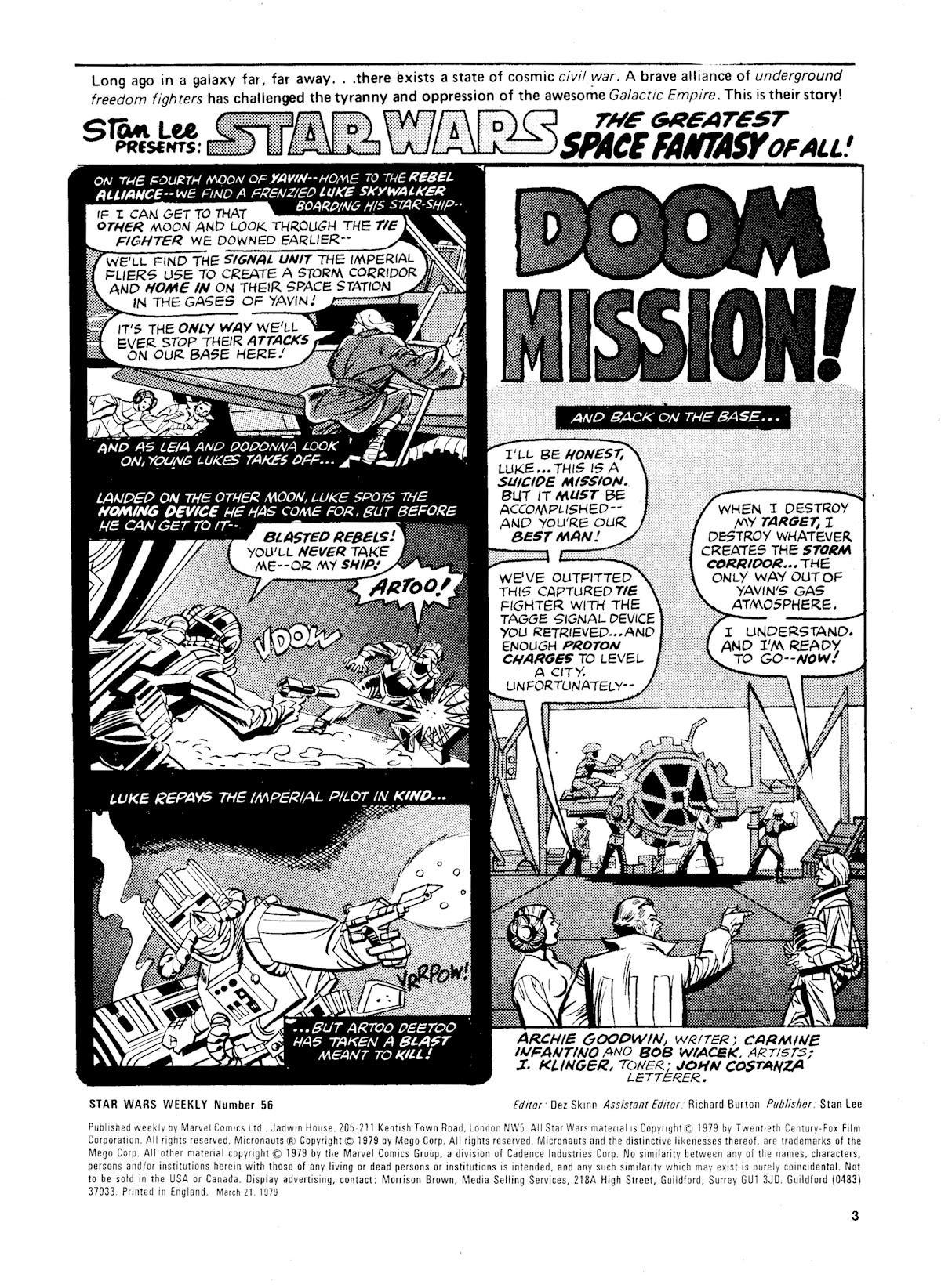 Read online Star Wars Weekly comic -  Issue #56 - 3