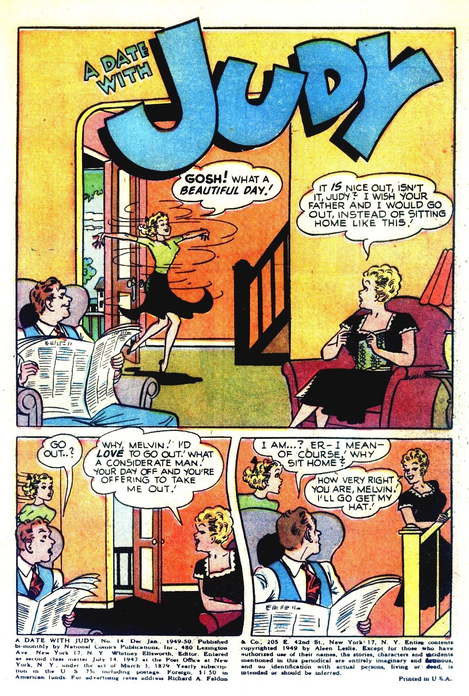 Read online A Date with Judy comic -  Issue #14 - 3