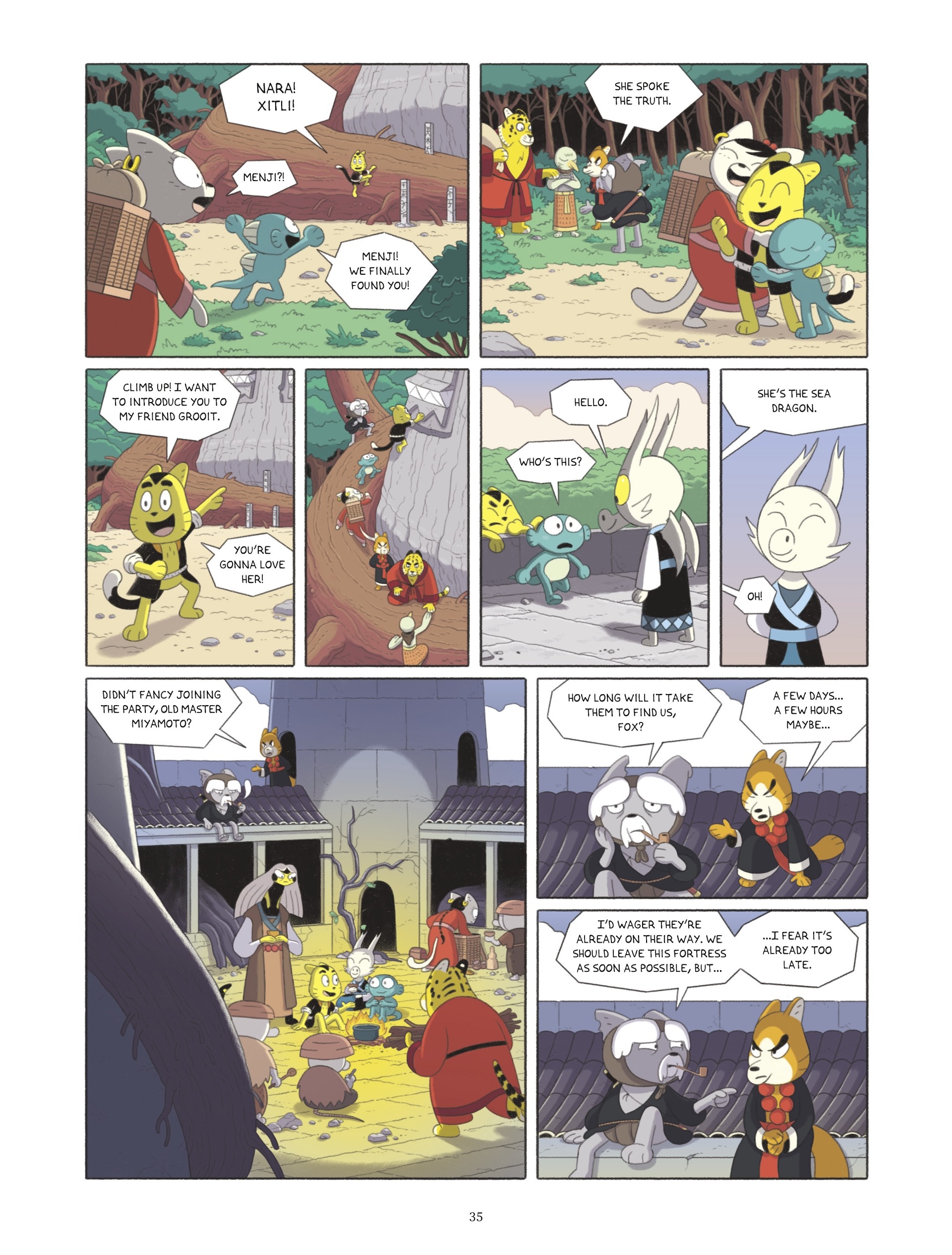 Read online Menji and the Ruins of Mount Mystery comic -  Issue # Full - 35