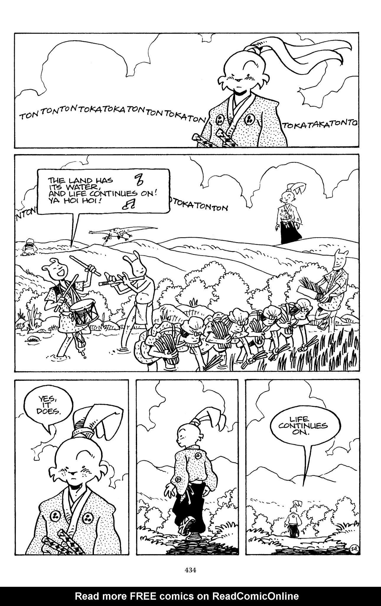 Read online The Usagi Yojimbo Saga comic -  Issue # TPB 7 - 427