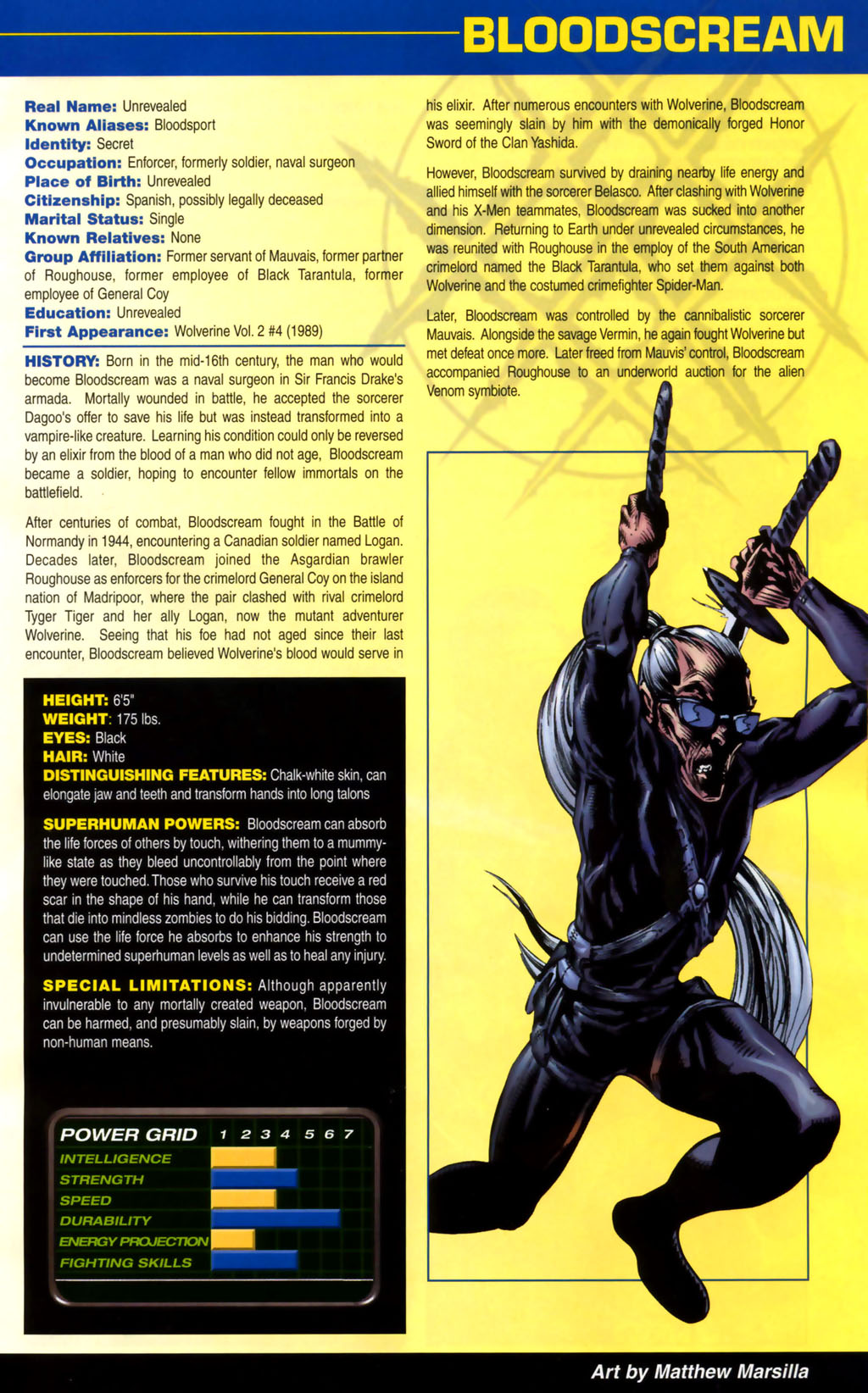 Read online Official Handbook of the Marvel Universe: Wolverine 2004 comic -  Issue # Full - 19