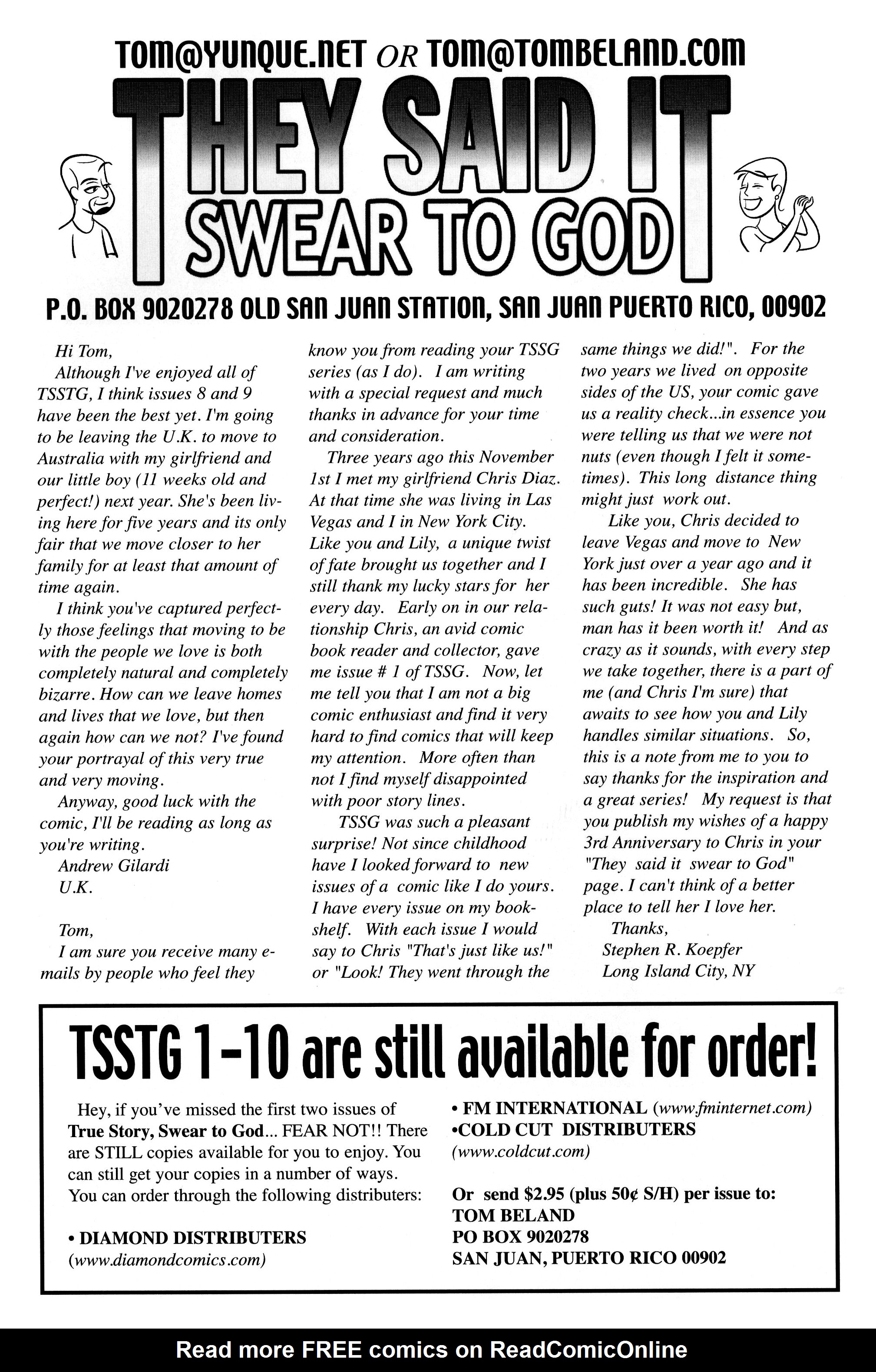 Read online True Story Swear To God (2000) comic -  Issue #11 - 27