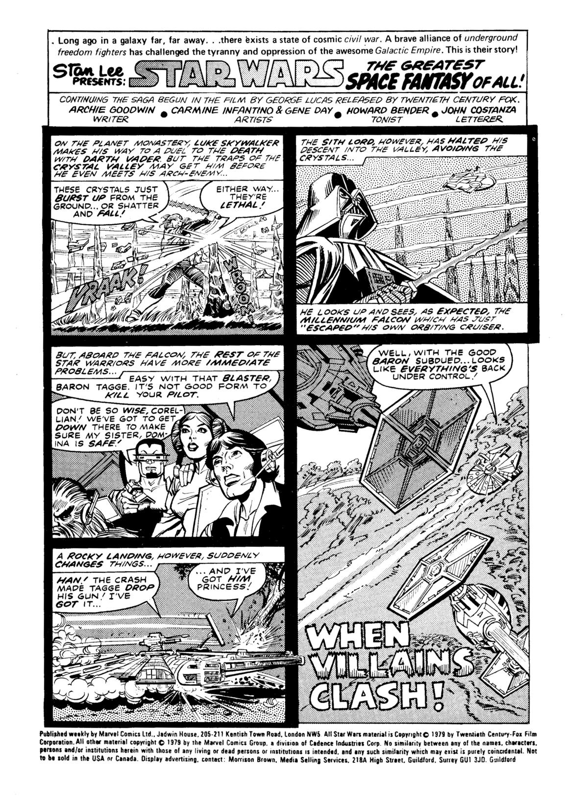 Read online Star Wars Weekly comic -  Issue #92 - 2
