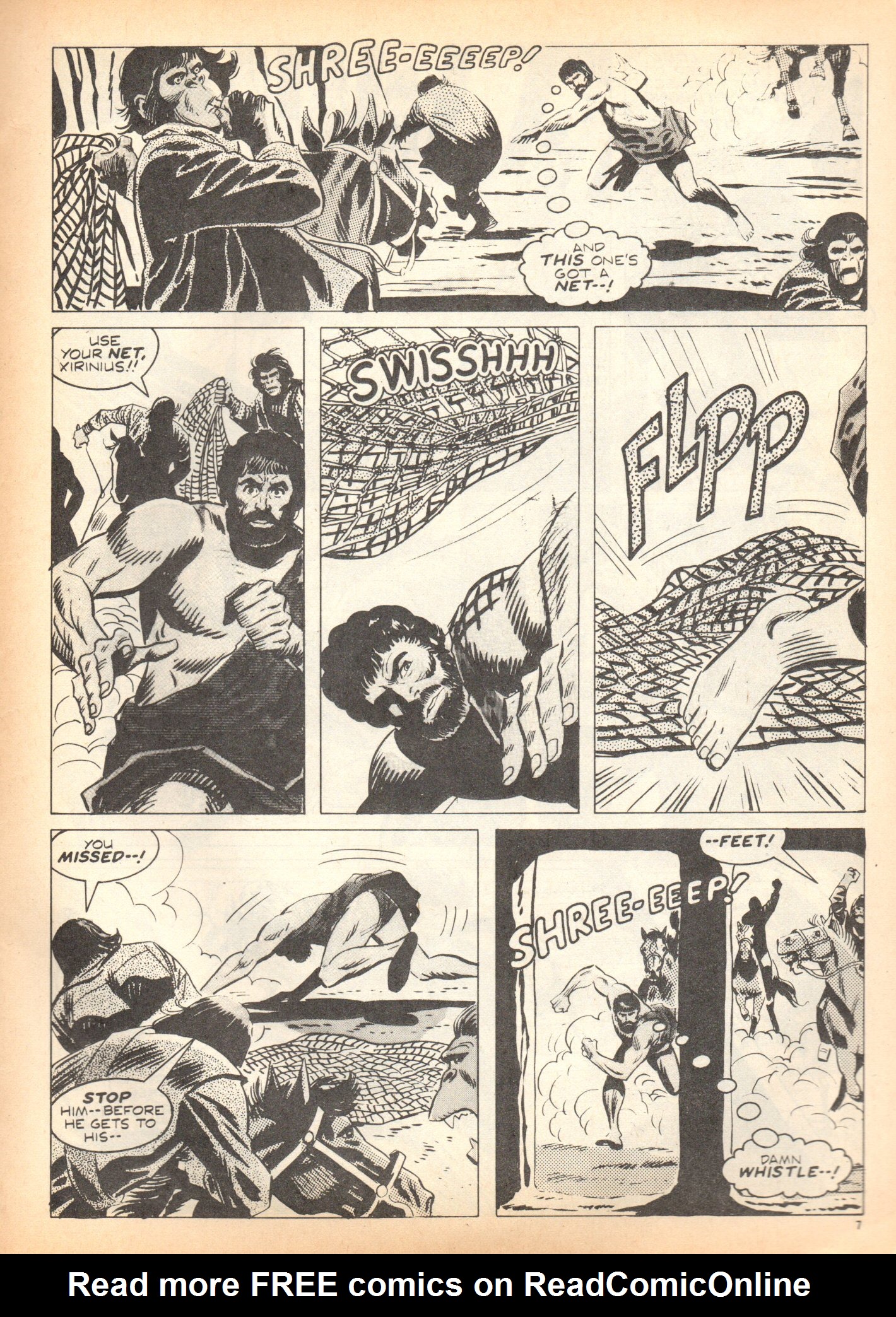Read online Planet of the Apes (1974) comic -  Issue #5 - 7