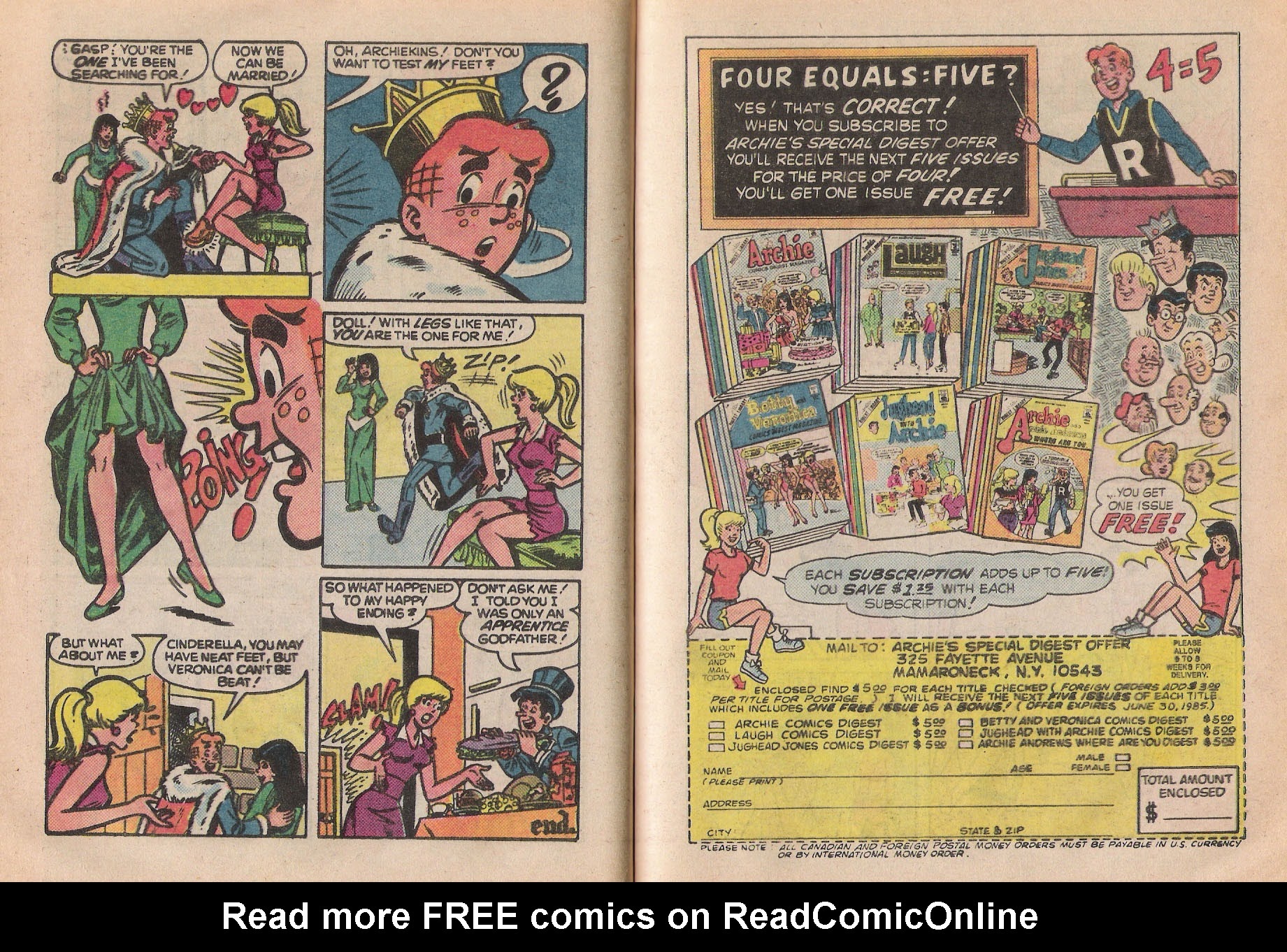 Read online Archie Digest Magazine comic -  Issue #73 - 61