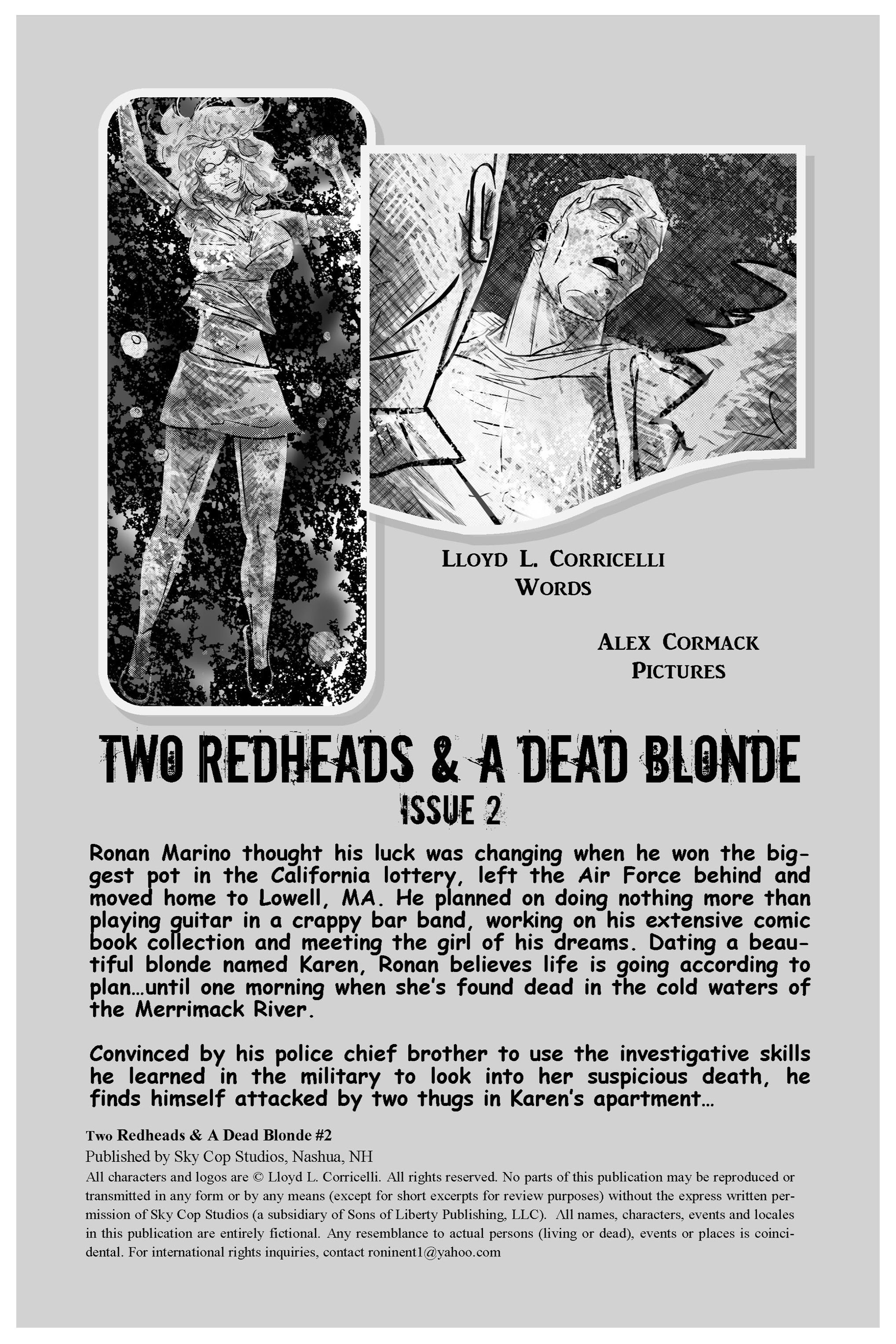 Read online Two Redheads & A Dead Blonde comic -  Issue #2 - 2
