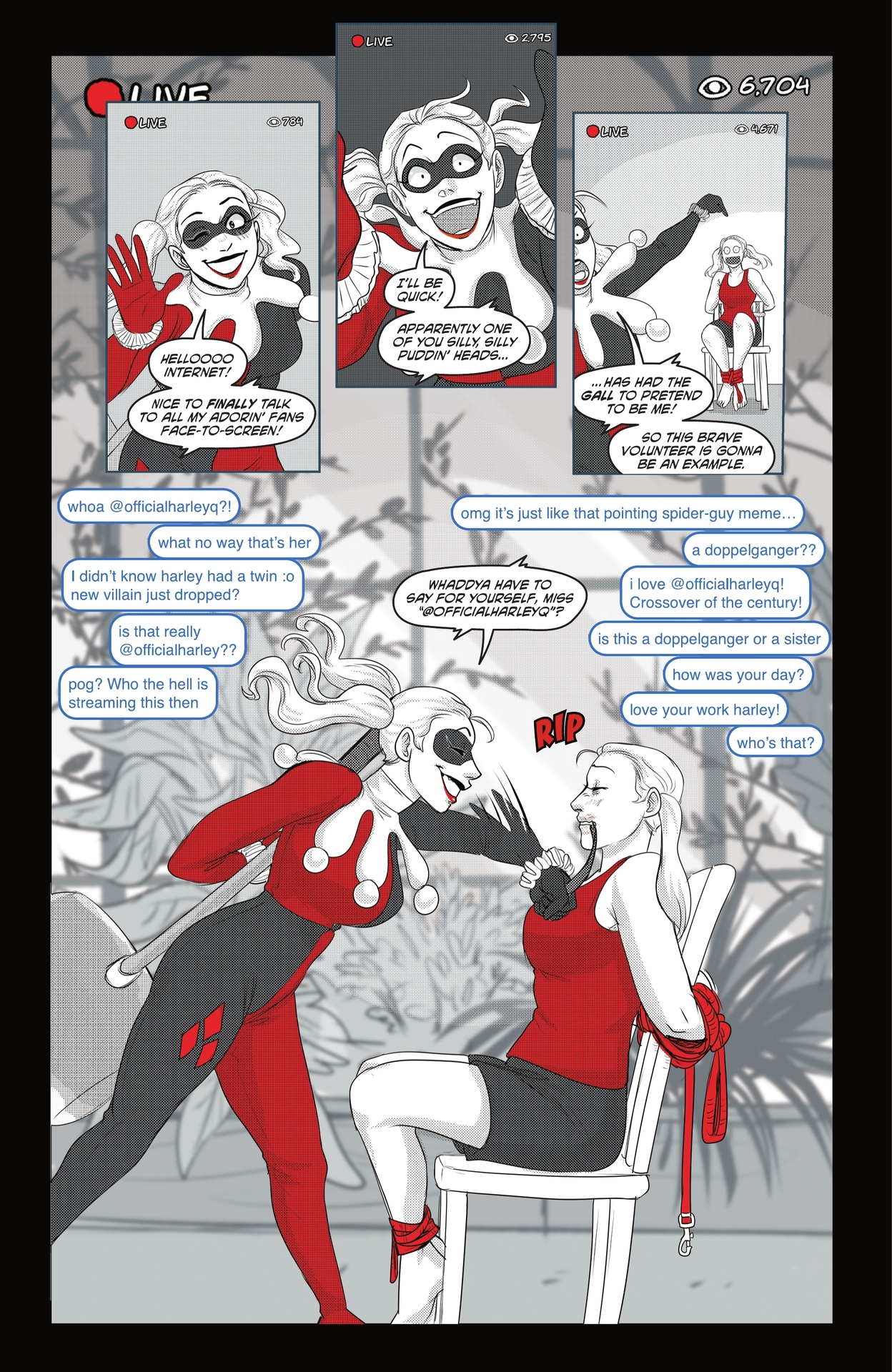 Read online Harley Quinn: Black   White   Redder comic -  Issue #5 - 35