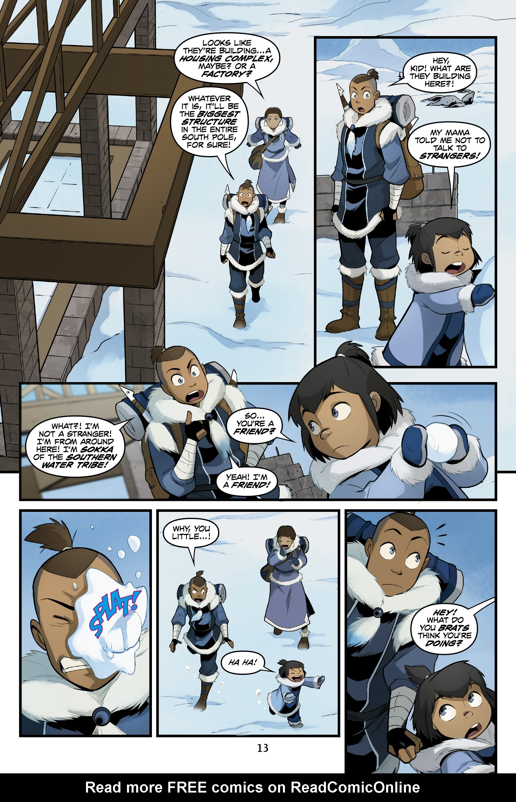 Read online Nickelodeon Avatar: The Last Airbender - North and South comic -  Issue #1 - 14