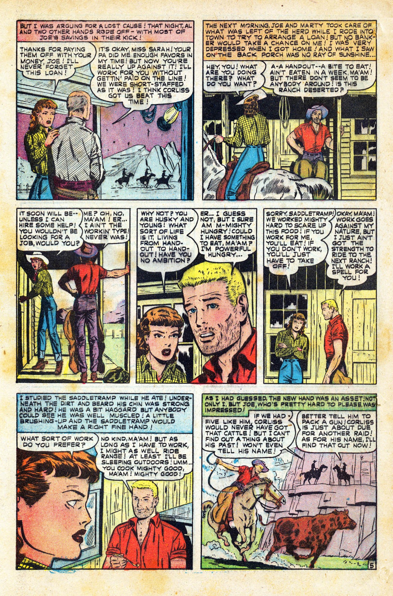 Read online Cowboy Romances comic -  Issue #3 - 44